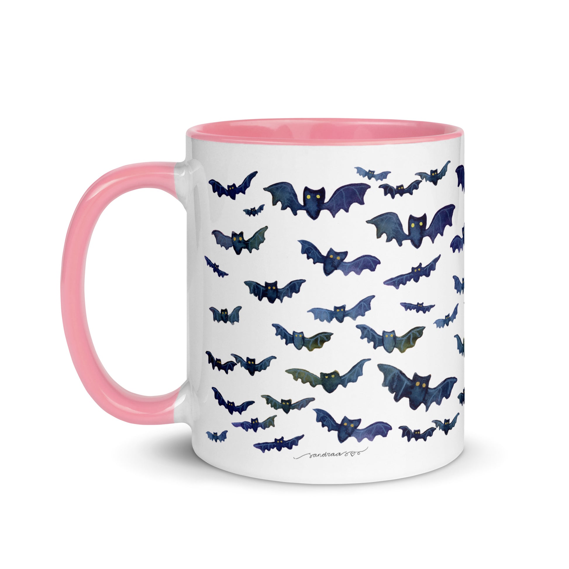 Watercolor Bats Mug – A Touch of Whimsy & Spooky Charm! 🦇☕ - SANDRAAS