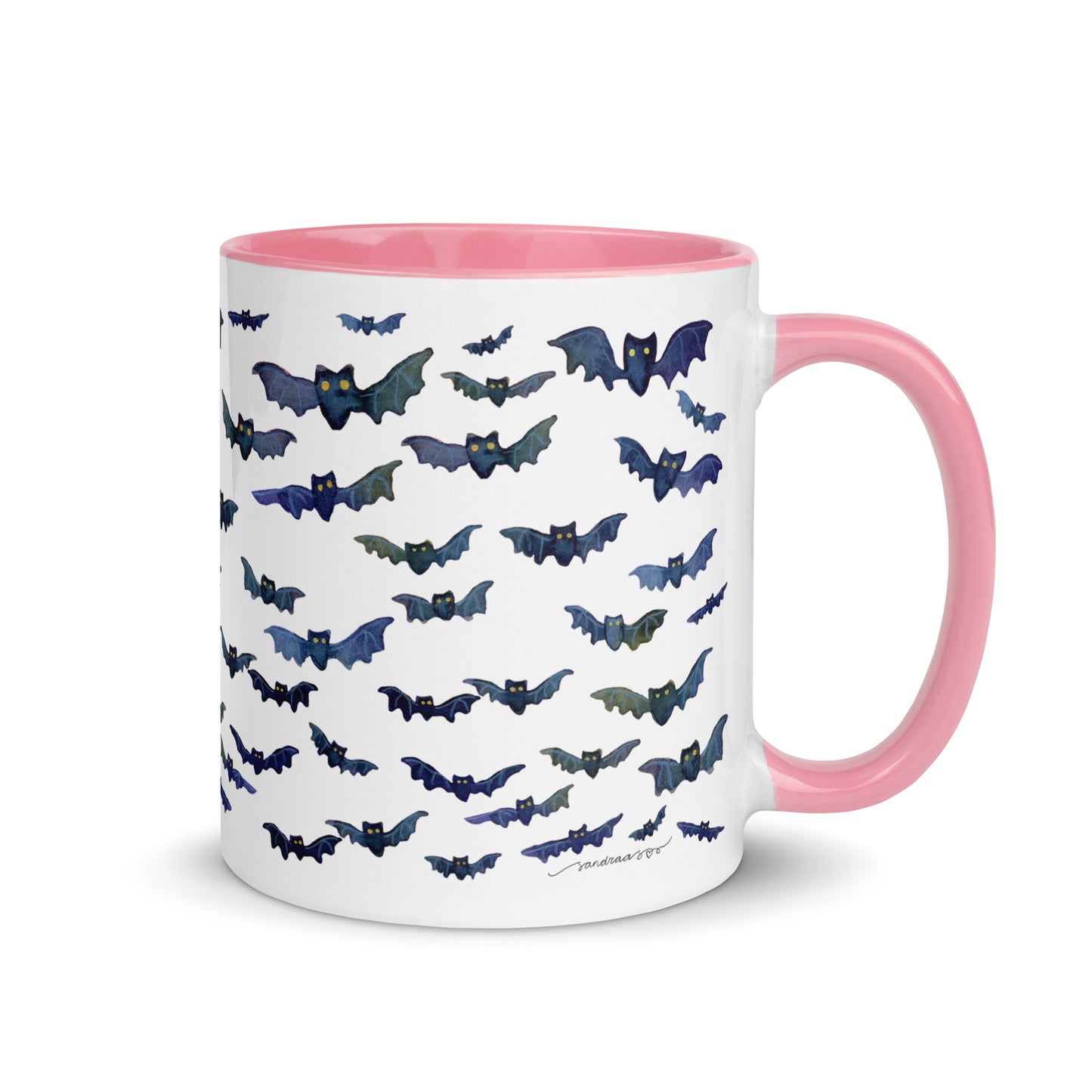 Watercolor Bats Mug – A Touch of Whimsy & Spooky Charm! 🦇☕ - SANDRAAS