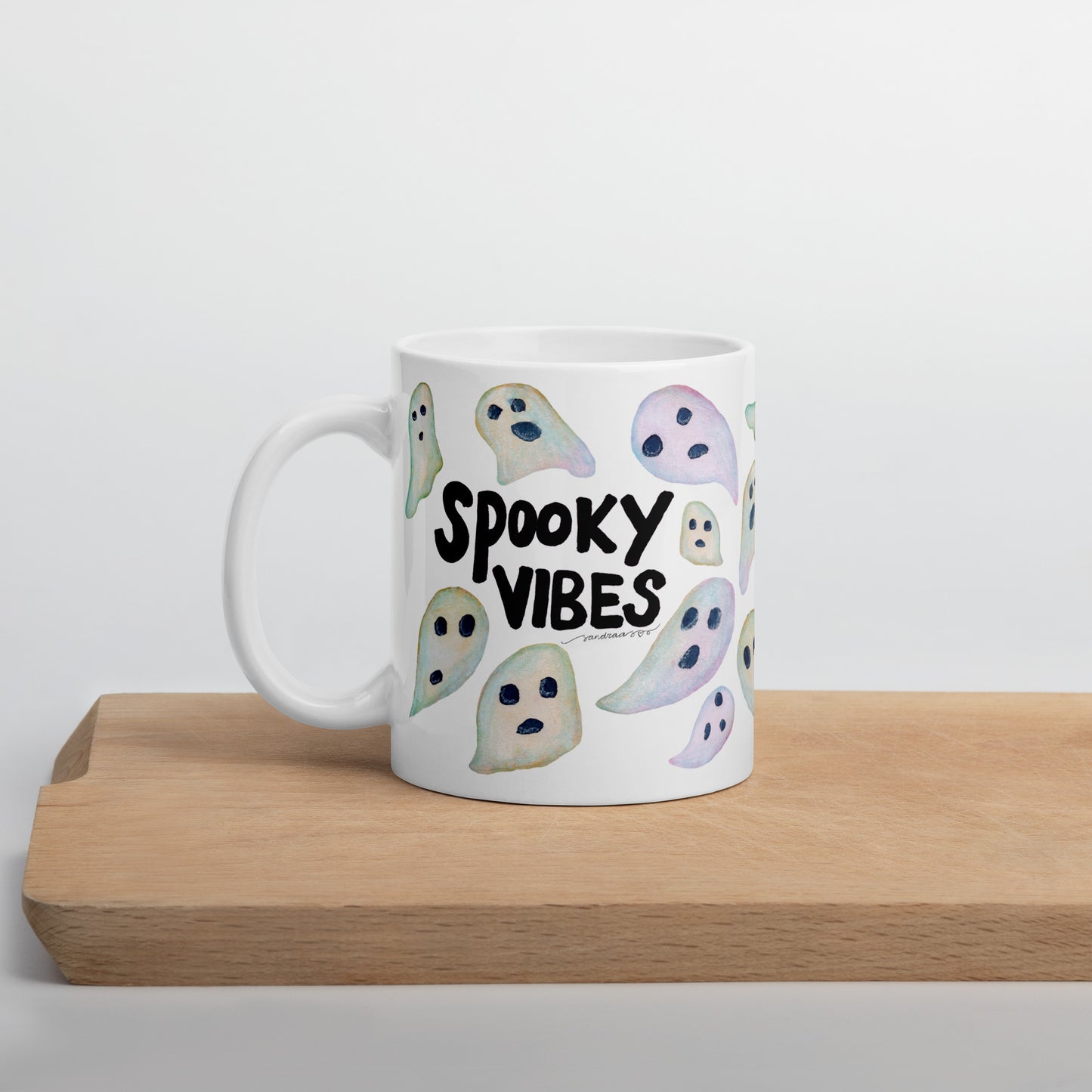 Spooky Vibes Halloween Mug – Ghostly Cute & Perfectly Cozy! 🎃👻 - SANDRAAS