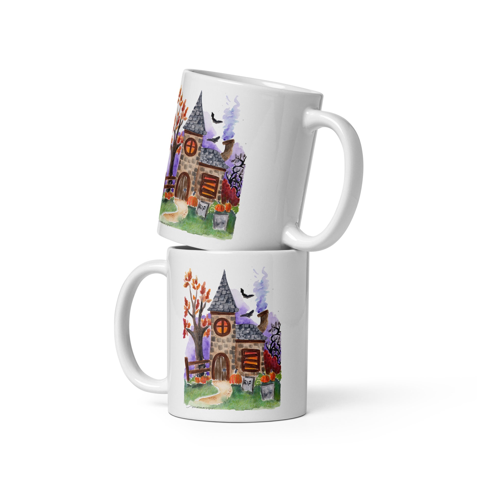 Haunted House Halloween Mug – A Spooky Sip for Chilly Autumn Nights! 🎃👻 - SANDRAAS