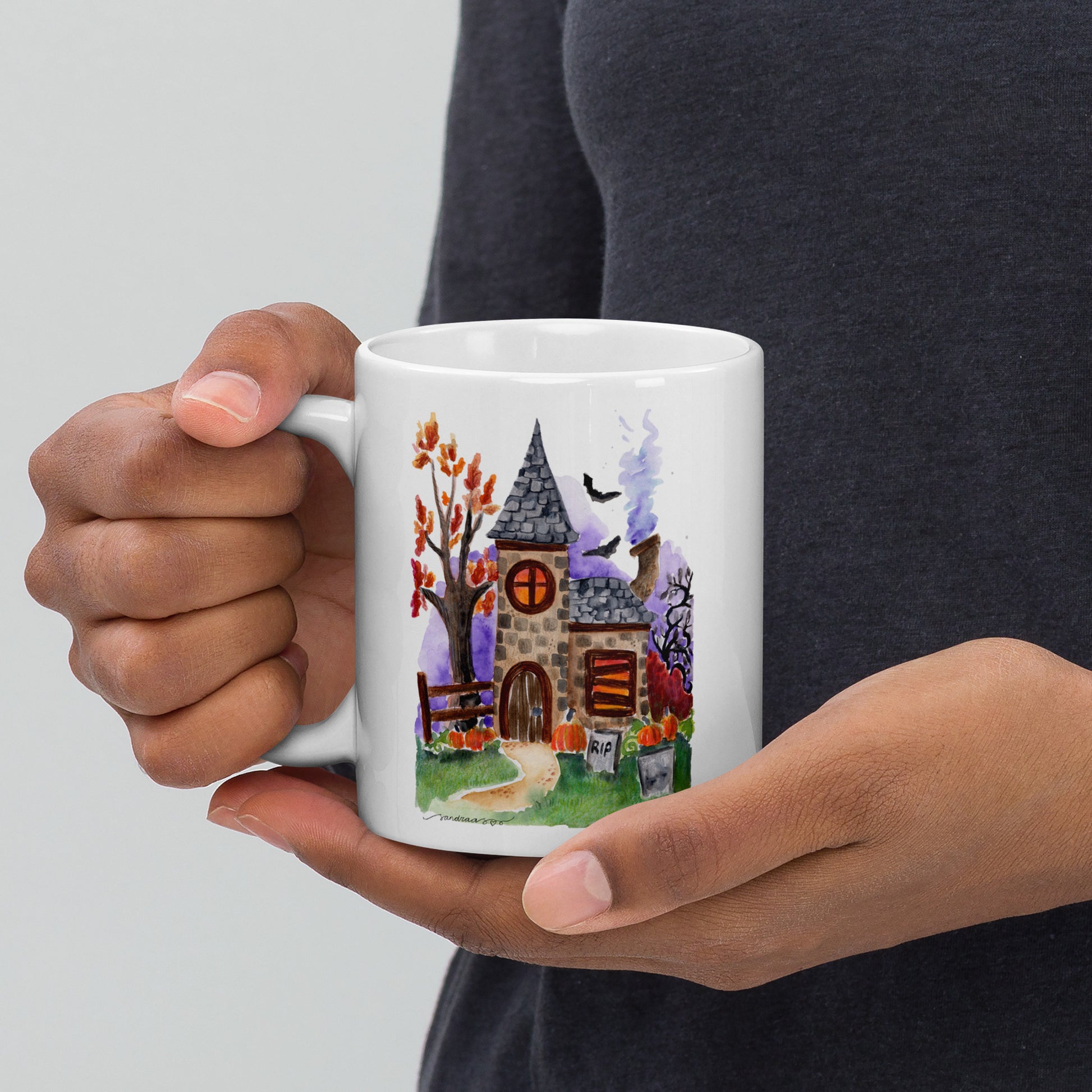 Haunted House Halloween Mug – A Spooky Sip for Chilly Autumn Nights! 🎃👻 - SANDRAAS