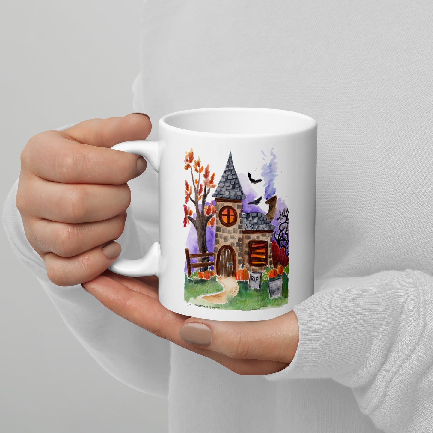 Haunted House Halloween Mug – A Spooky Sip for Chilly Autumn Nights! 🎃👻 - SANDRAAS