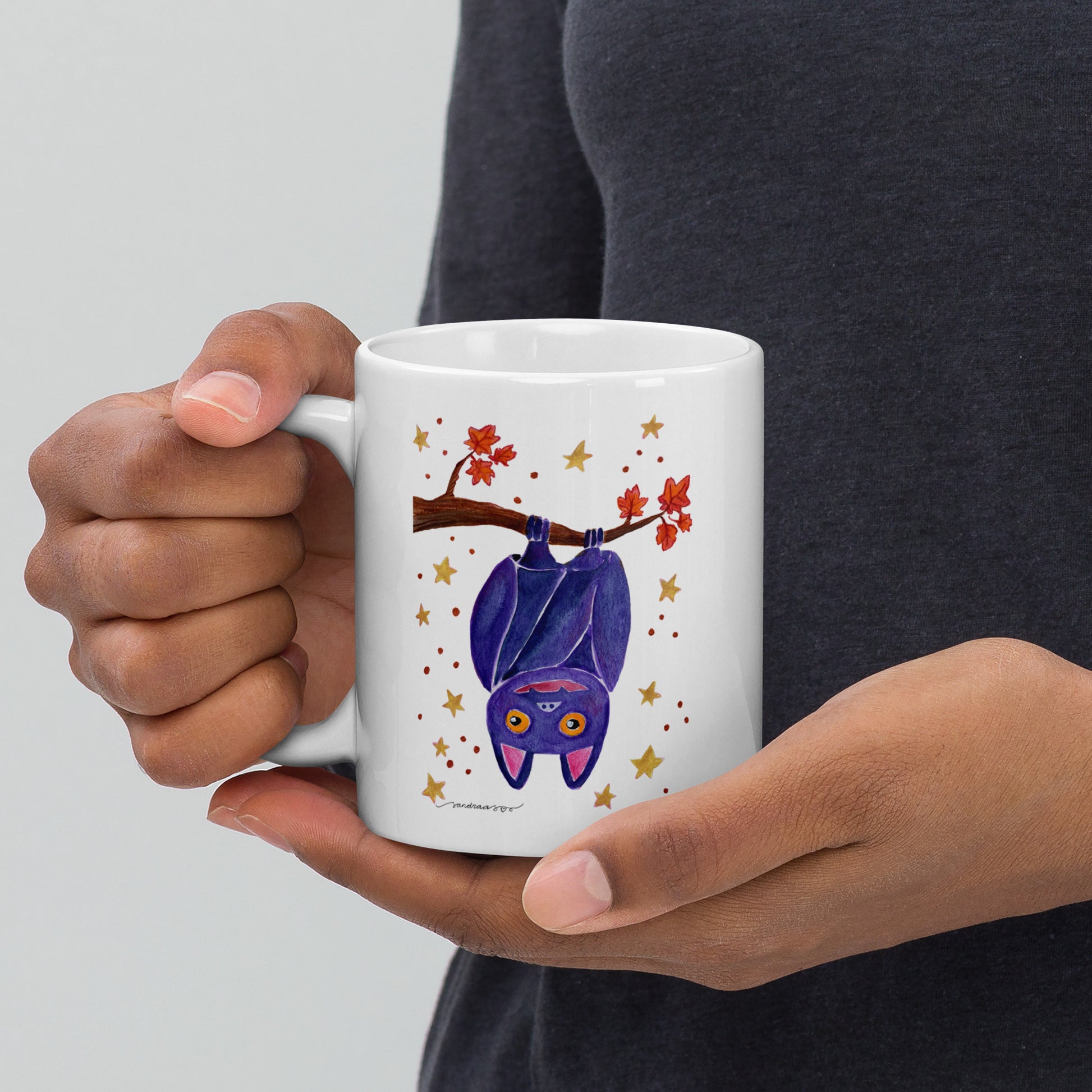 Halloween Bat Mug – A Spooky Sip for the Season! 🦇🎃 - SANDRAAS