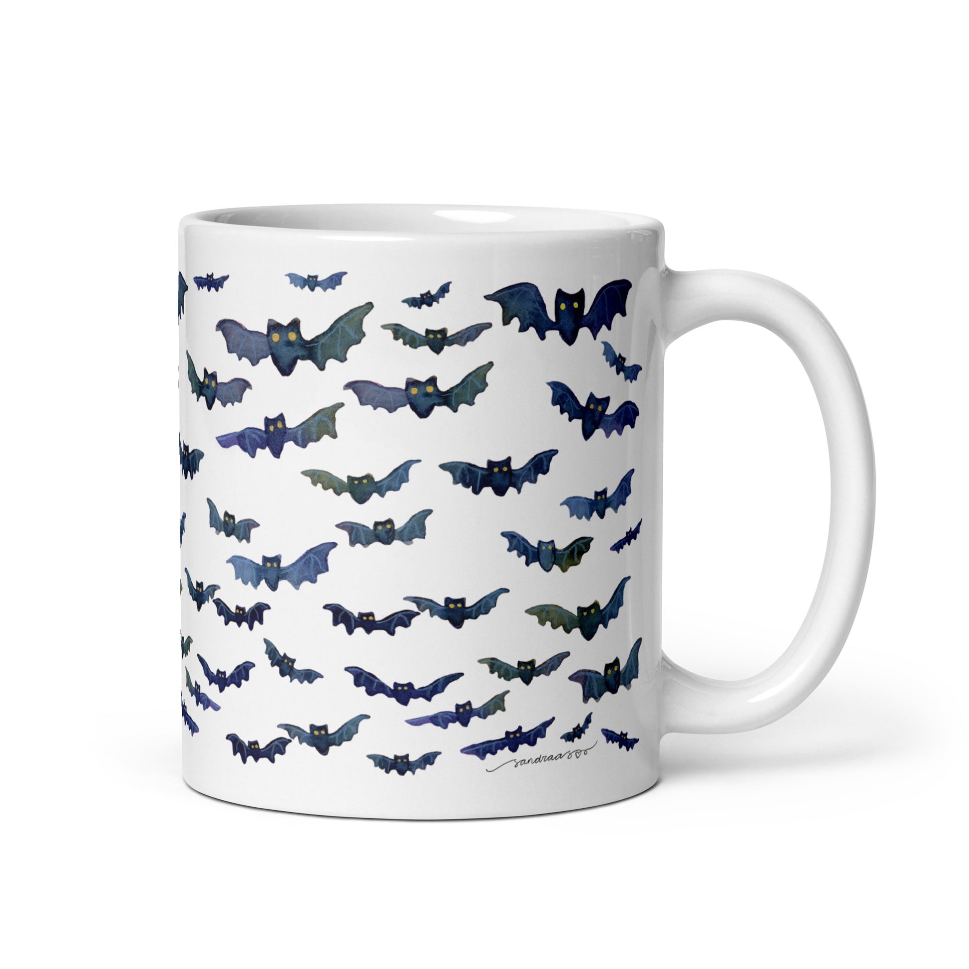 Halloween Bats Mug – Spooky & Cute! 🦇🎃 - SANDRAAS