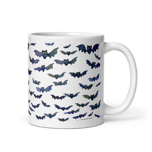 Halloween Bats Mug – Spooky & Cute! 🦇🎃 - SANDRAAS