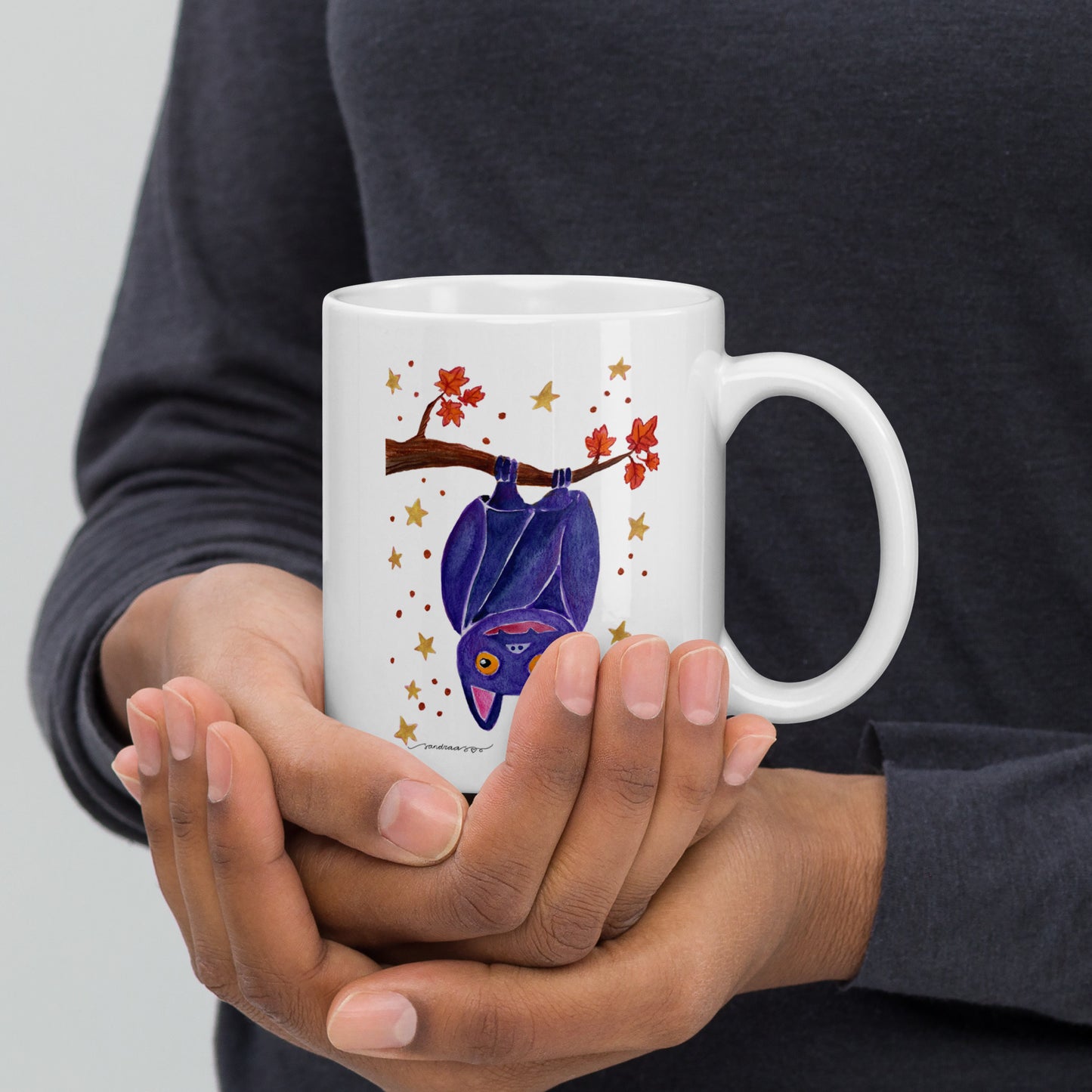 Halloween Bat Mug – A Spooky Sip for the Season! 🦇🎃 - SANDRAAS