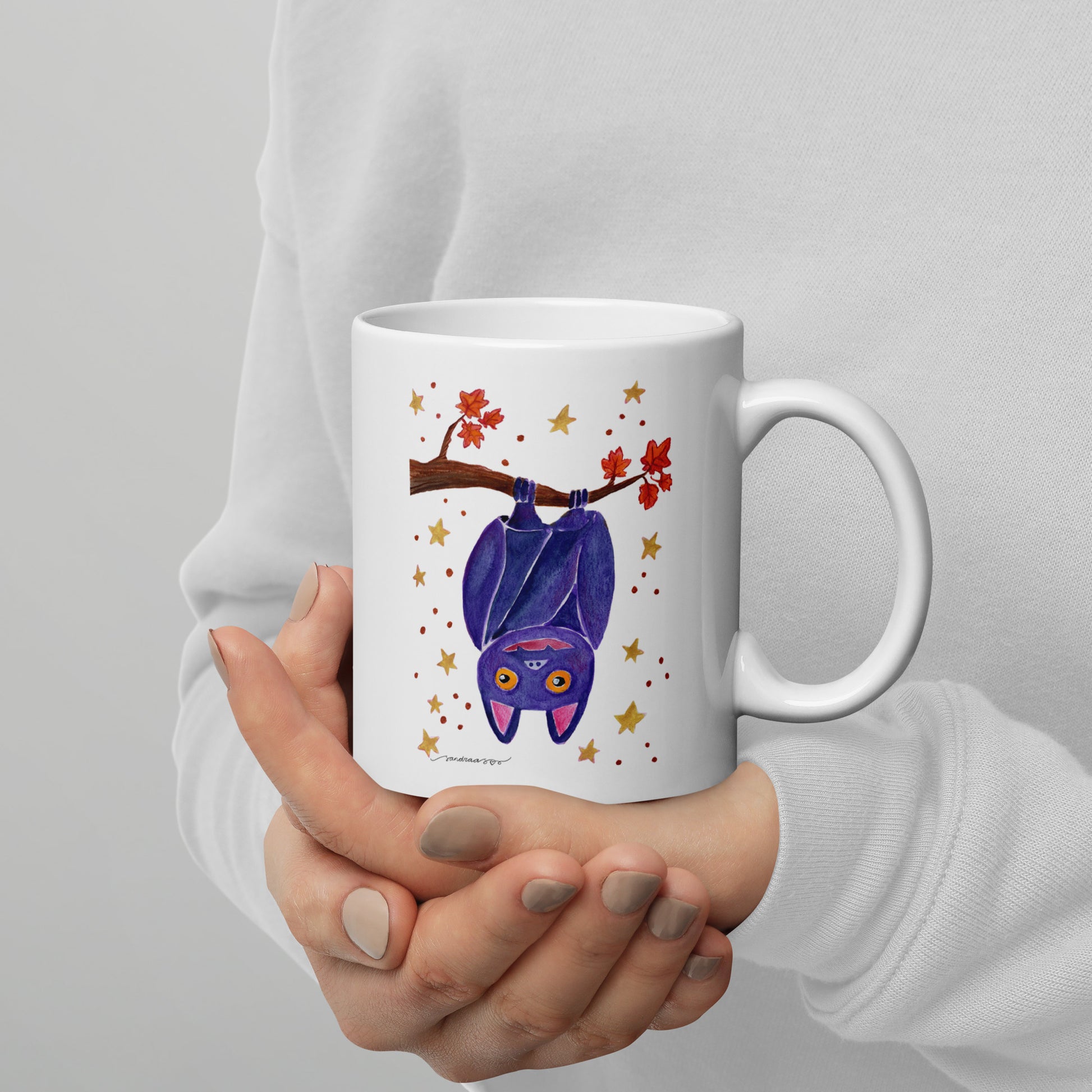 Halloween Bat Mug – A Spooky Sip for the Season! 🦇🎃 - SANDRAAS
