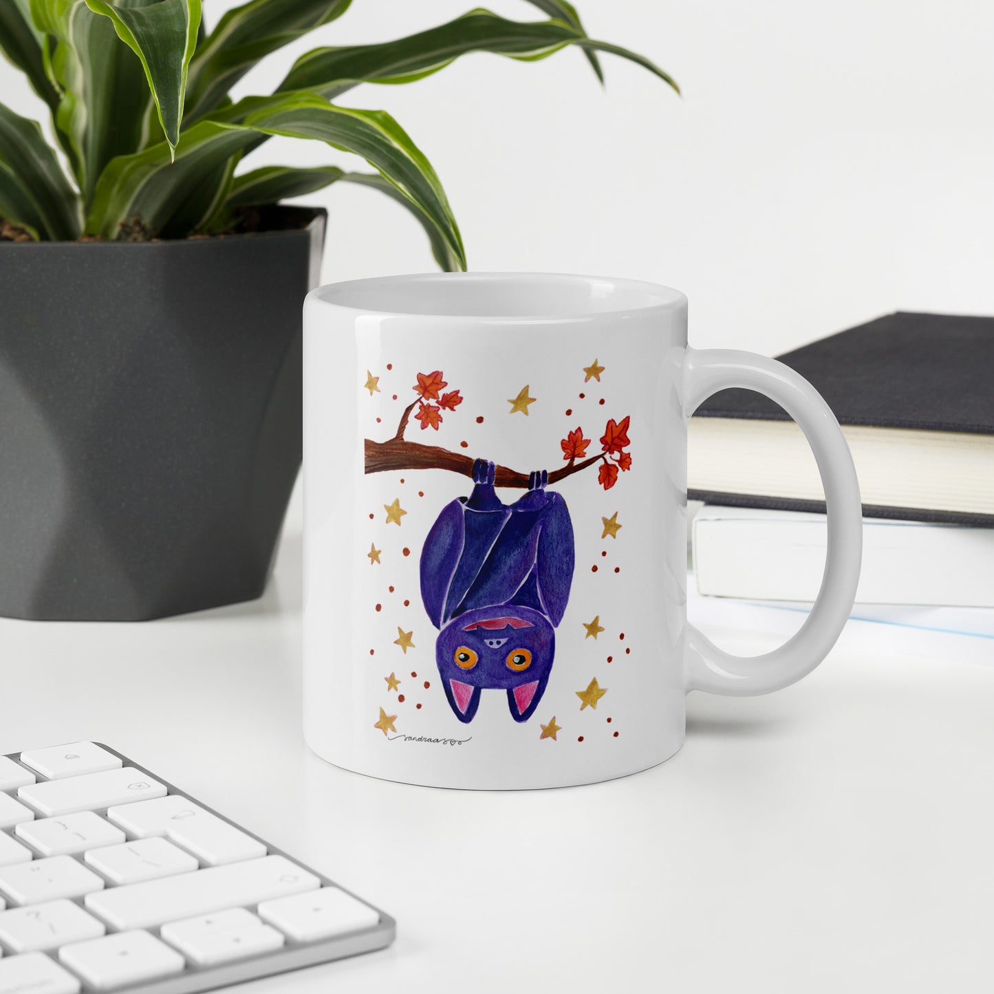 Halloween Bat Mug – A Spooky Sip for the Season! 🦇🎃 - SANDRAAS
