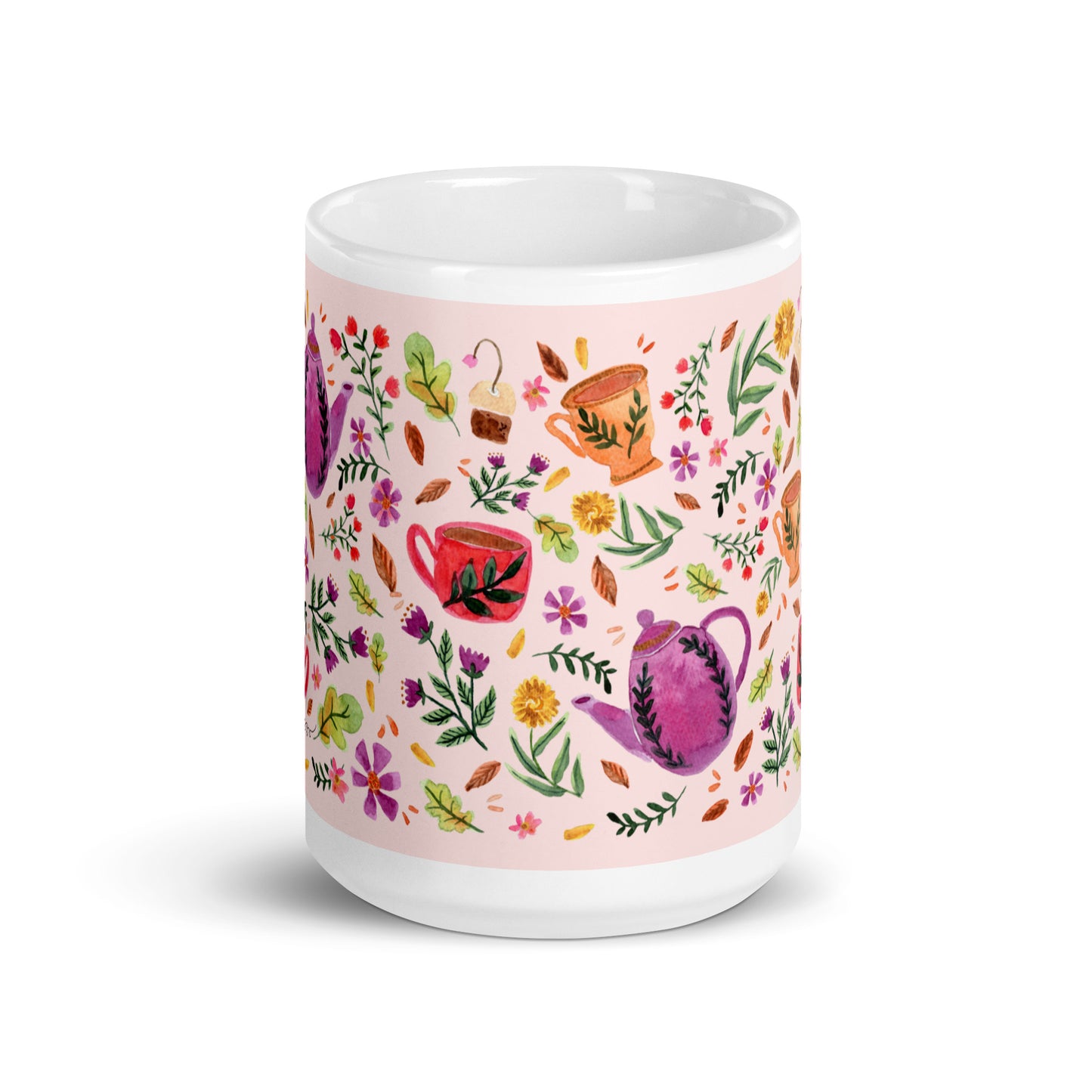 Cozy Autumn Pink Mug – Sip in Soft Autumn Hues 🍂☕ - SANDRAAS