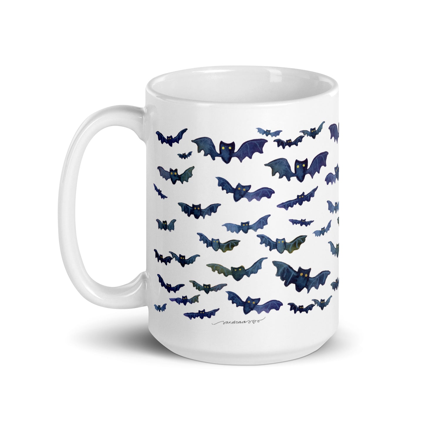 Halloween Bats Mug – Spooky & Cute! 🦇🎃 - SANDRAAS