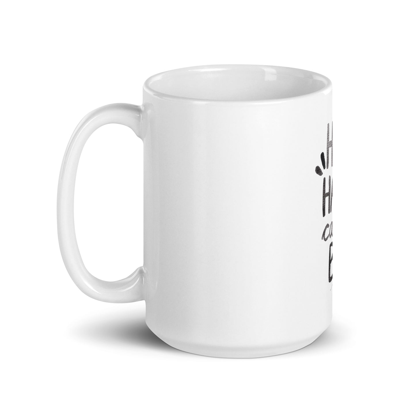 "How Hard Can It Be?" – Watercolor Hand - Lettered Mug ☕ - SANDRAAS