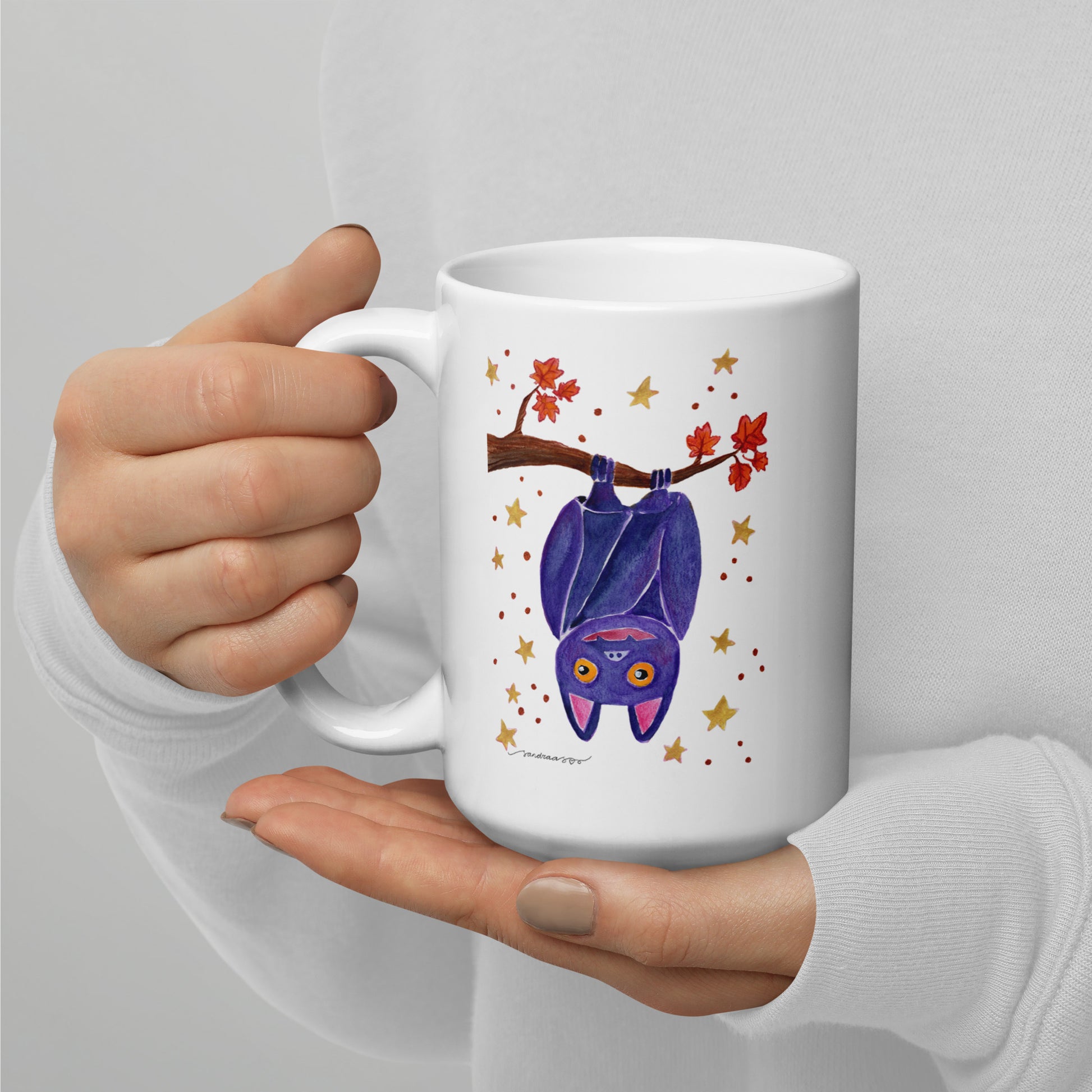 Halloween Bat Mug – A Spooky Sip for the Season! 🦇🎃 - SANDRAAS