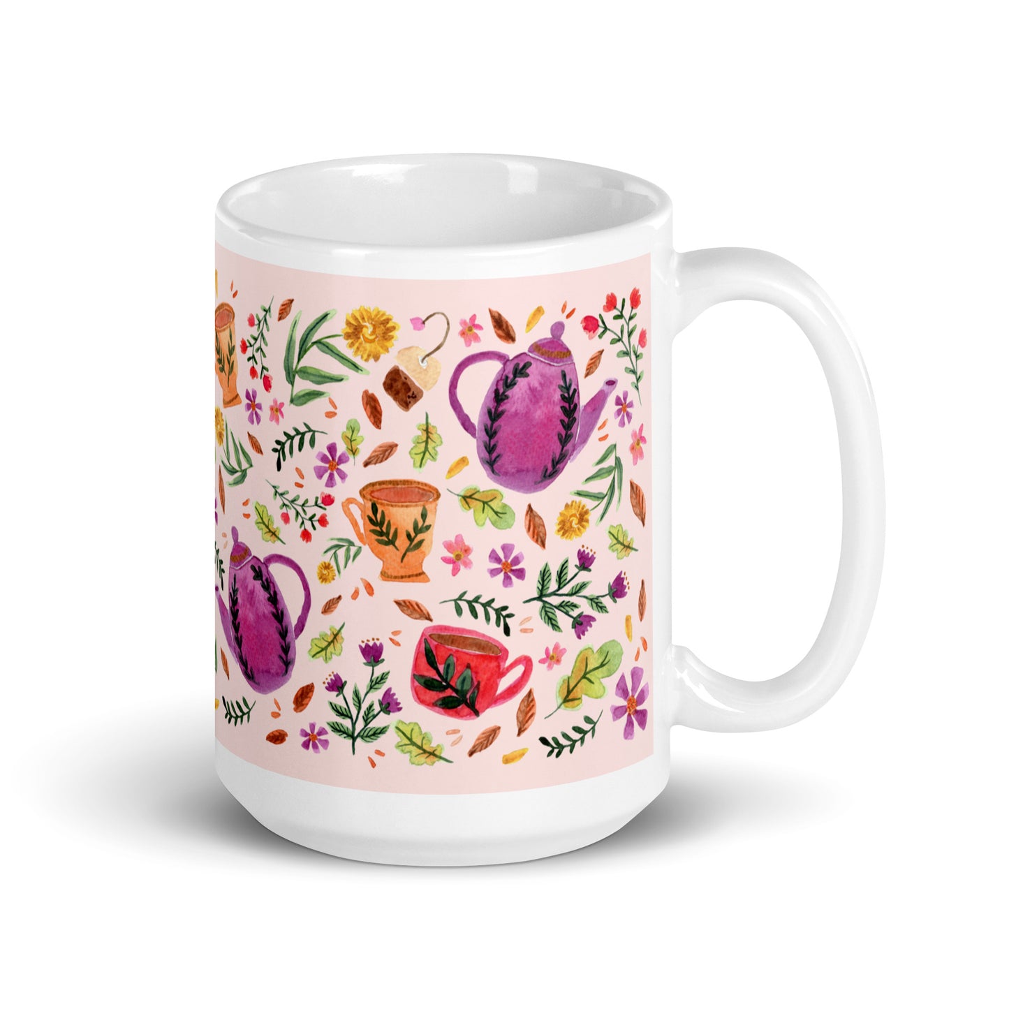 Cozy Autumn Pink Mug – Sip in Soft Autumn Hues 🍂☕ - SANDRAAS