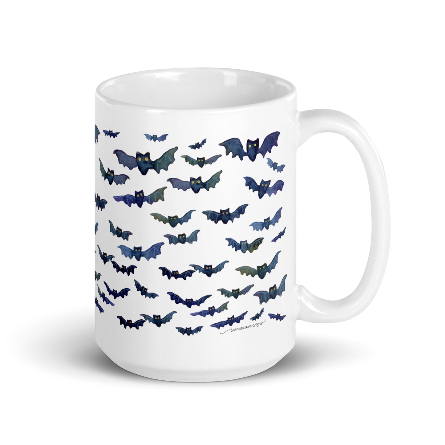 Halloween Bats Mug – Spooky & Cute! 🦇🎃 - SANDRAAS