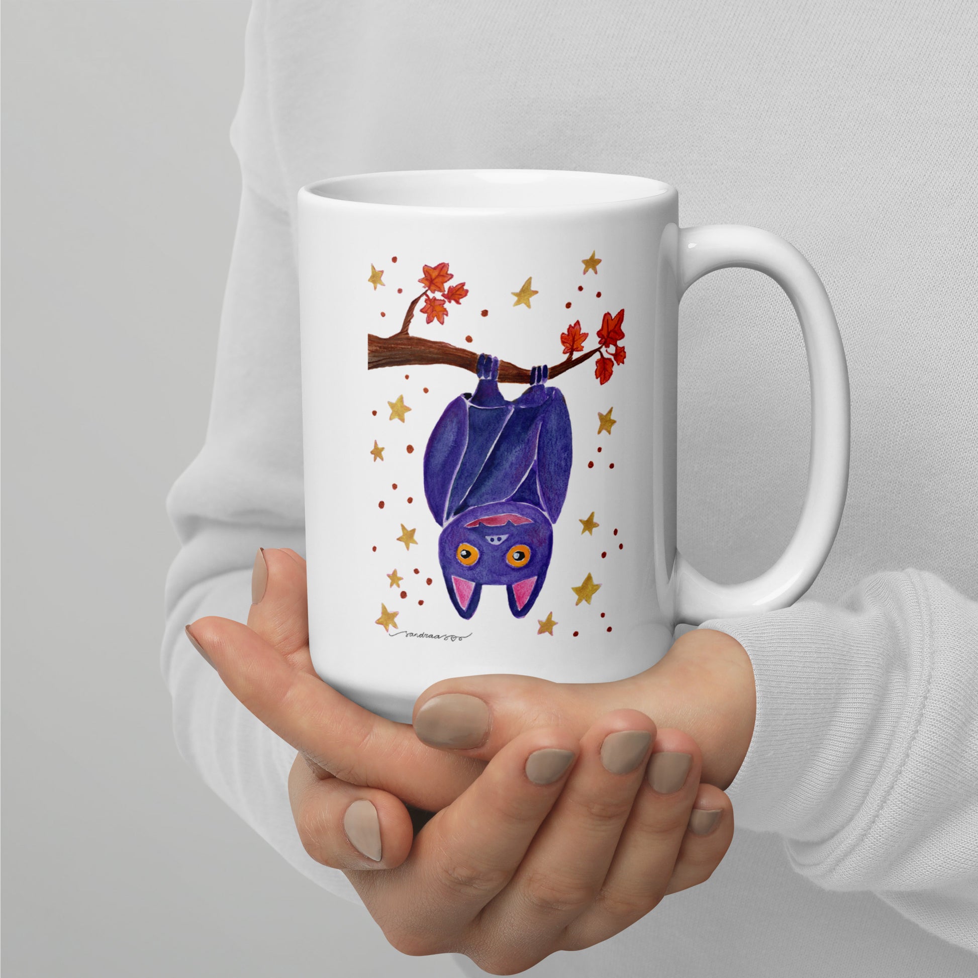 Halloween Bat Mug – A Spooky Sip for the Season! 🦇🎃 - SANDRAAS