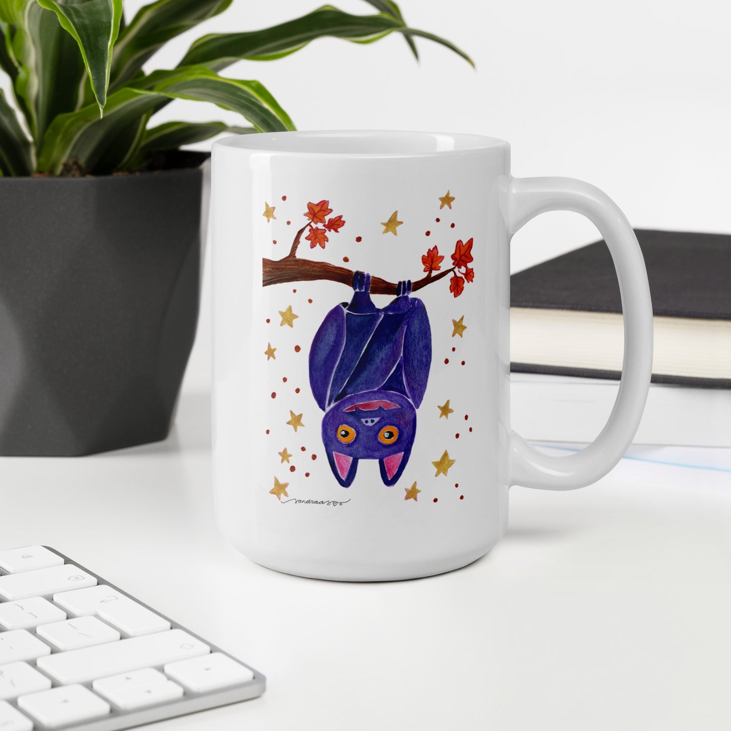 Halloween Bat Mug – A Spooky Sip for the Season! 🦇🎃 - SANDRAAS