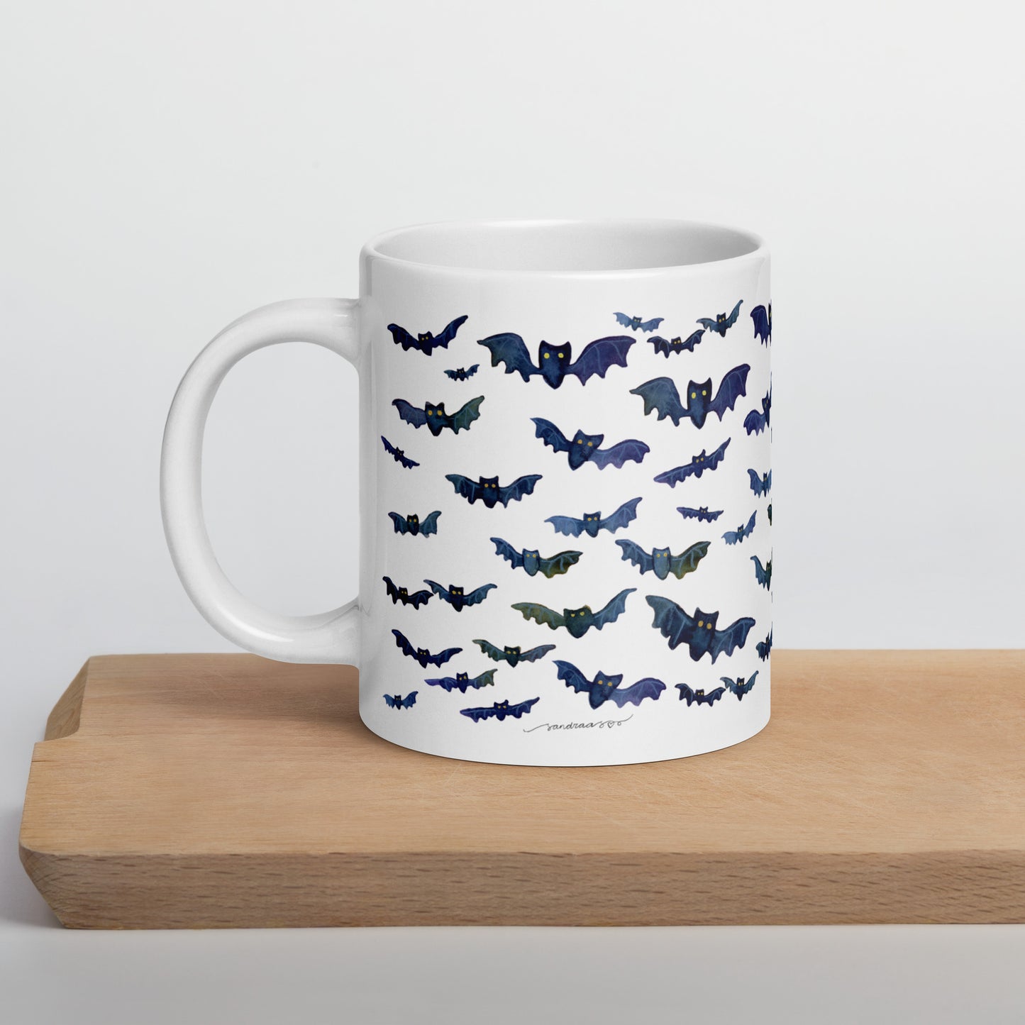 Halloween Bats Mug – Spooky & Cute! 🦇🎃 - SANDRAAS