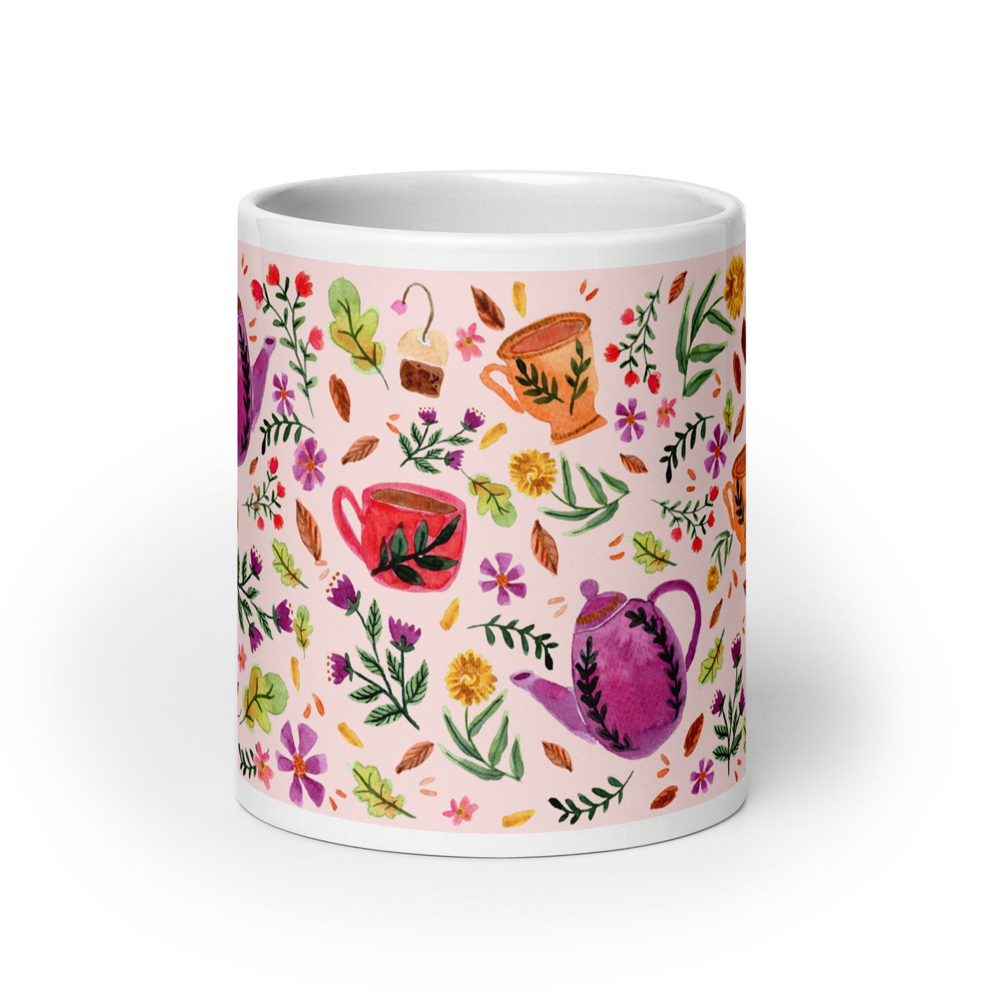Cozy Autumn Pink Mug – Sip in Soft Autumn Hues 🍂☕ - SANDRAAS