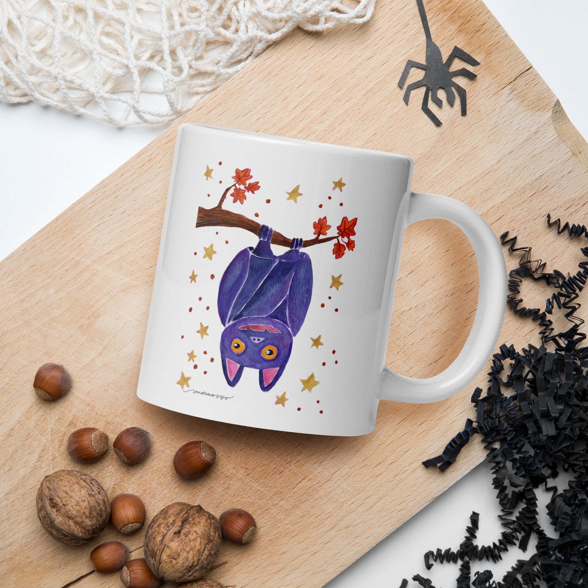Halloween Bat Mug – A Spooky Sip for the Season! 🦇🎃 - SANDRAAS