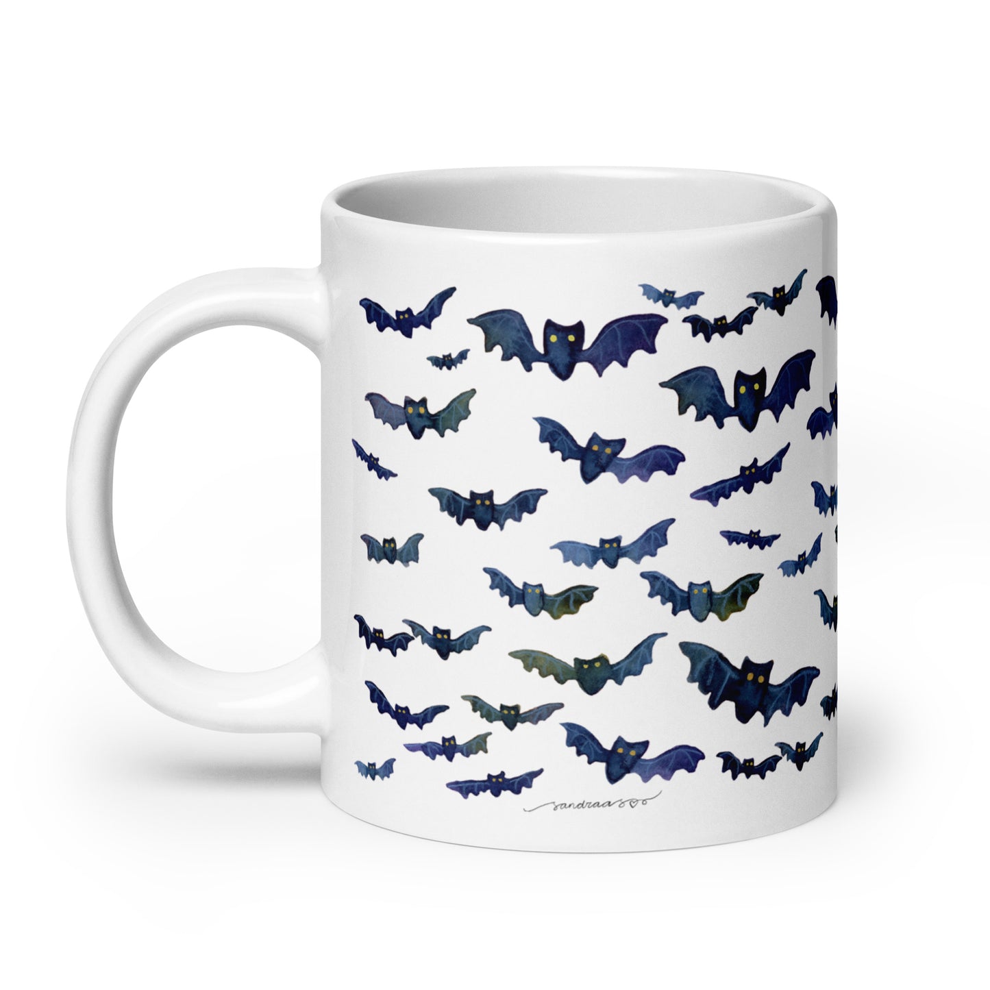 Halloween Bats Mug – Spooky & Cute! 🦇🎃 - SANDRAAS