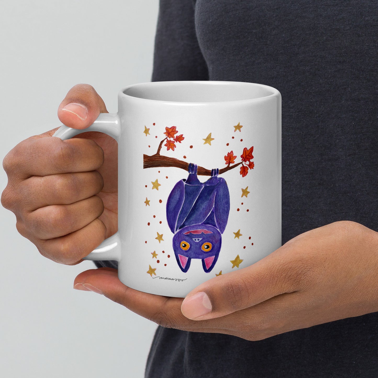 Halloween Bat Mug – A Spooky Sip for the Season! 🦇🎃 - SANDRAAS