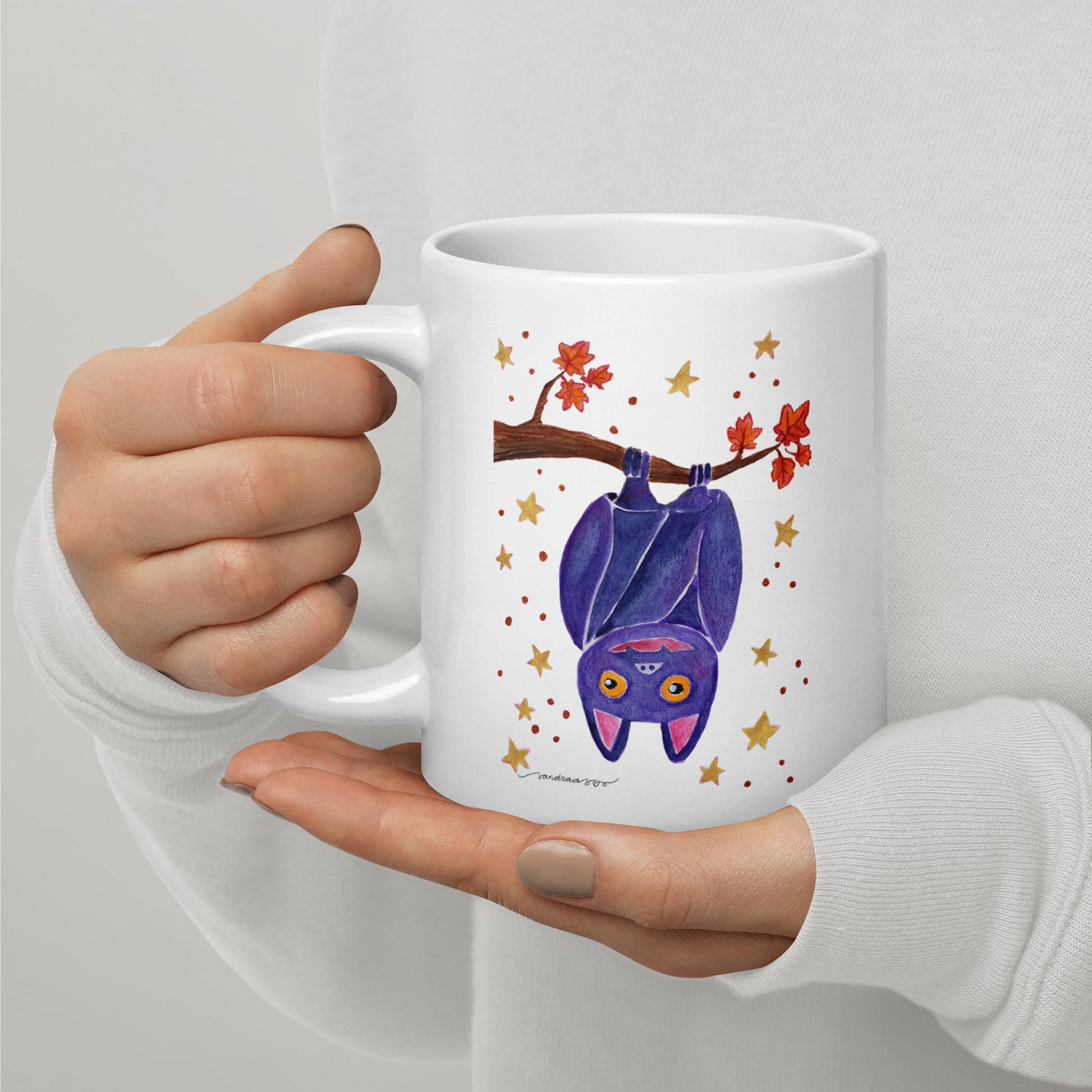 Halloween Bat Mug – A Spooky Sip for the Season! 🦇🎃 - SANDRAAS