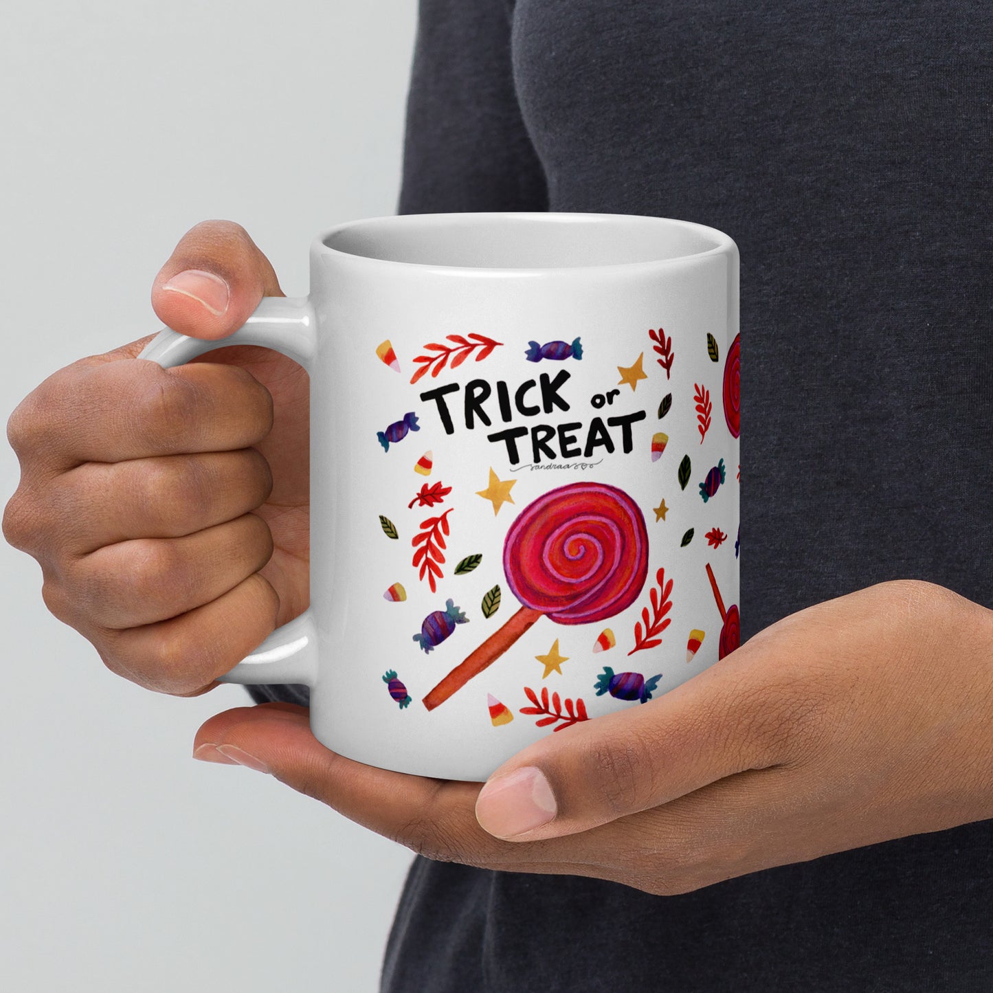 Trick or Treat Halloween Mug – A Sweet & Spooky Delight! 🎃🍬 - SANDRAAS