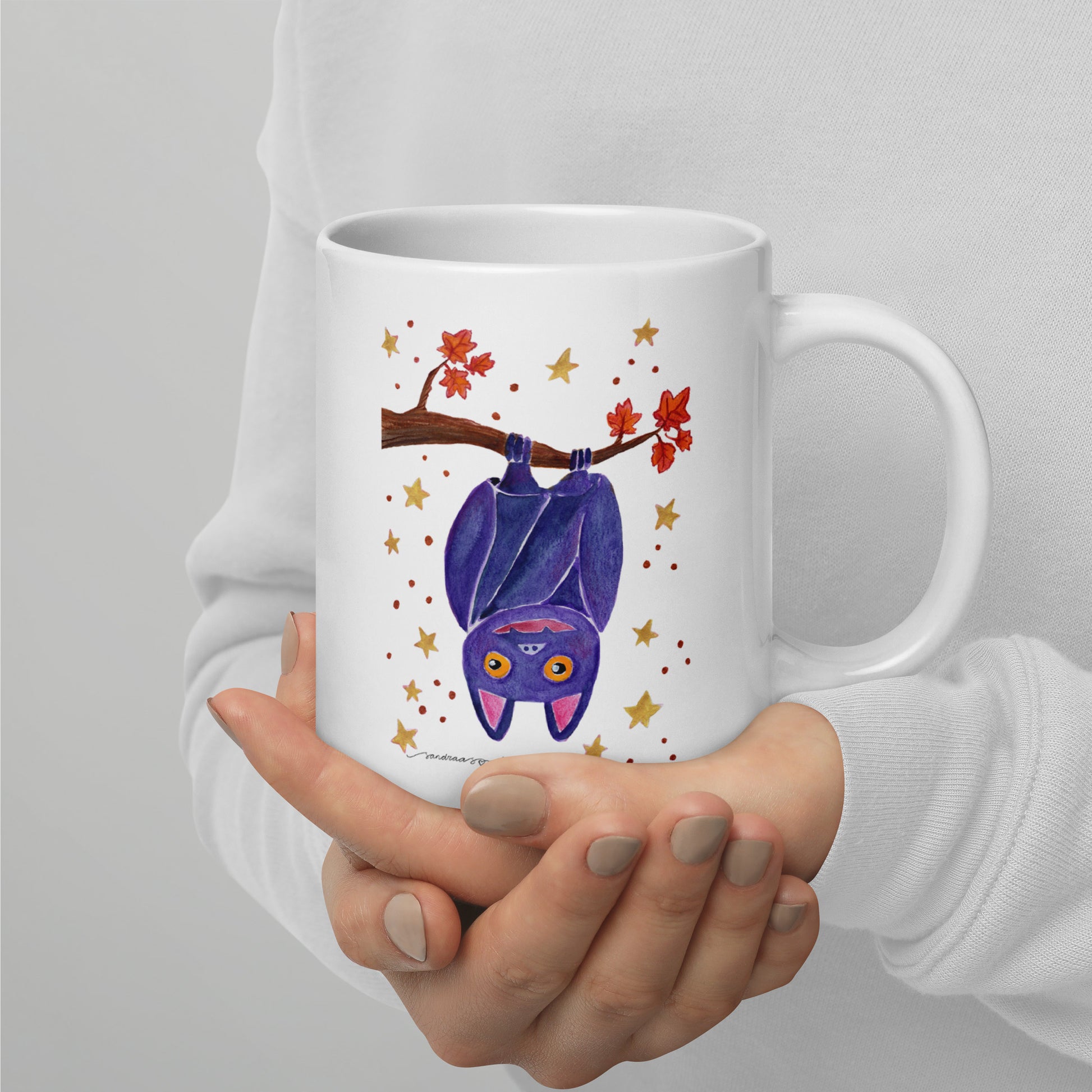 Halloween Bat Mug – A Spooky Sip for the Season! 🦇🎃 - SANDRAAS
