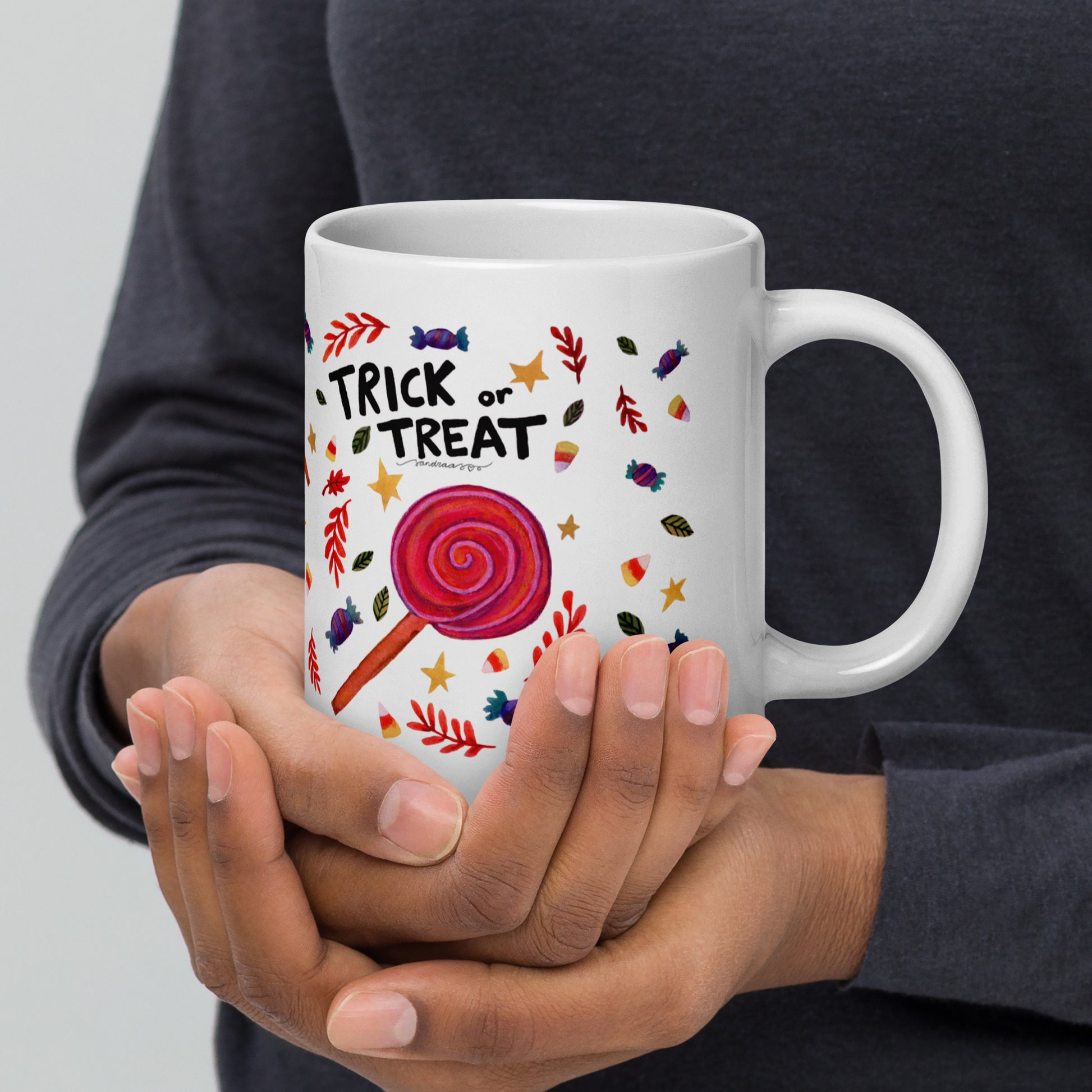 Trick or Treat Halloween Mug – A Sweet & Spooky Delight! 🎃🍬 - SANDRAAS