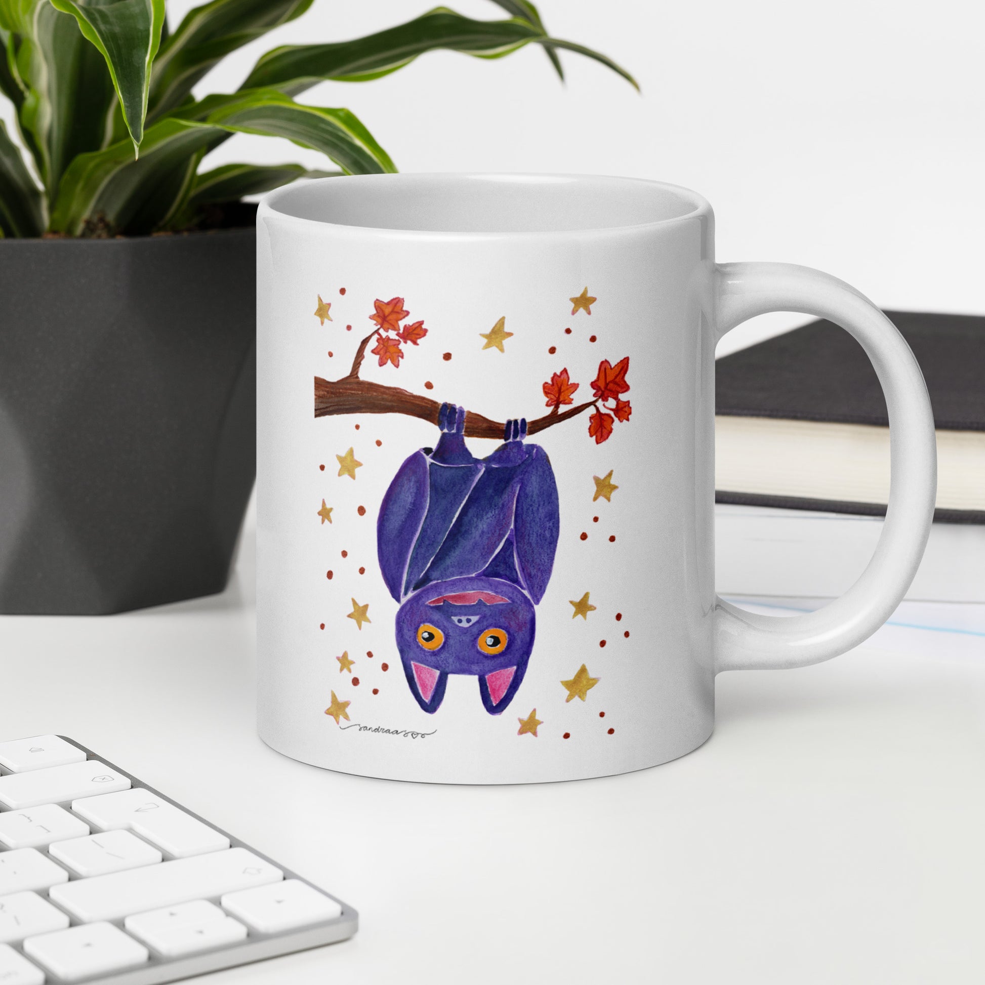 Halloween Bat Mug – A Spooky Sip for the Season! 🦇🎃 - SANDRAAS