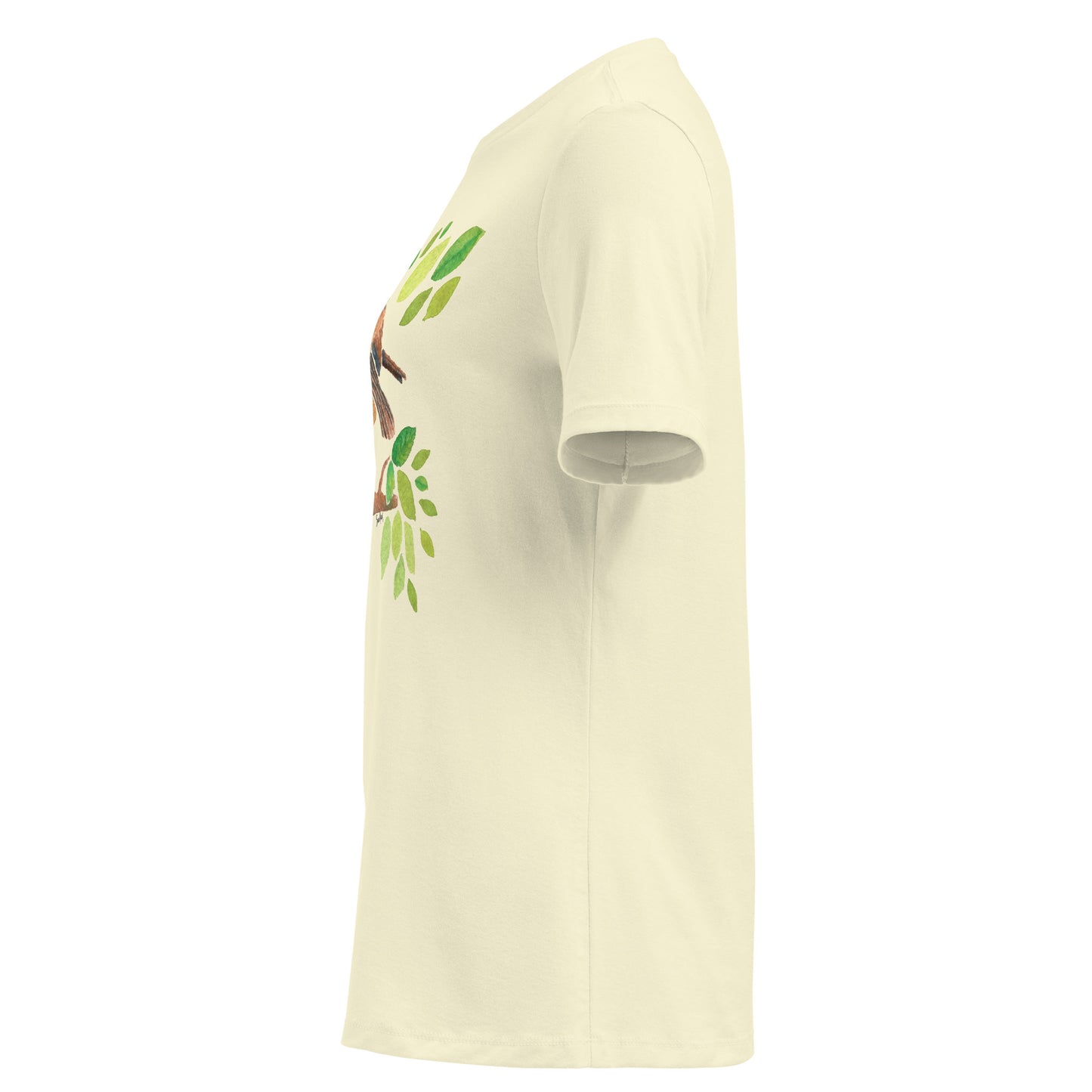 Women’s Relaxed T-Shirt – Watercolor Robin 🐦 | Nature - Inspired Bird Illustration Tee - SANDRAAS