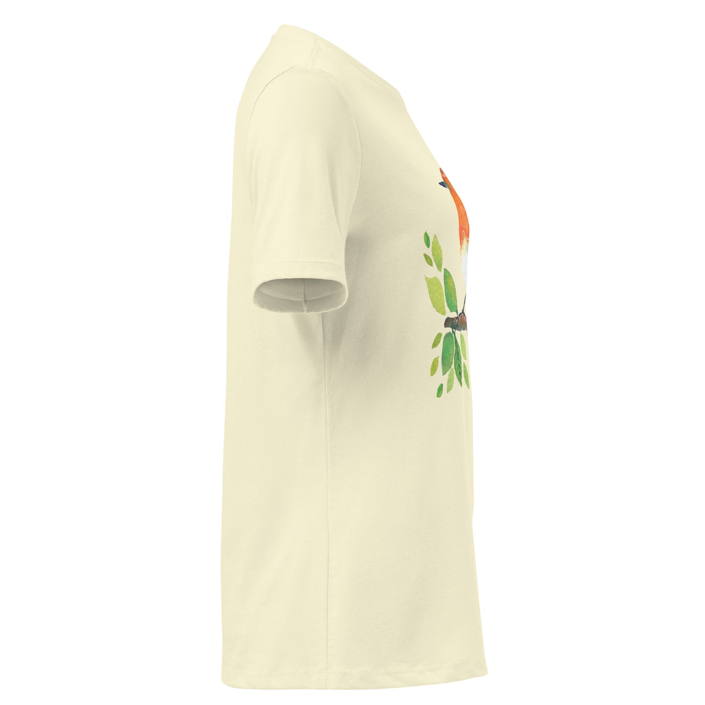 Women’s Relaxed T-Shirt – Watercolor Robin 🐦 | Nature - Inspired Bird Illustration Tee - SANDRAAS