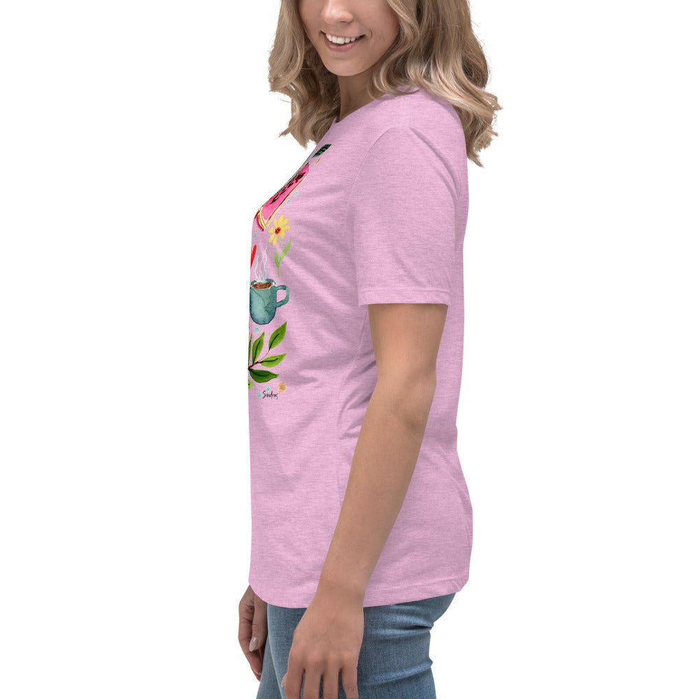 Women's Relaxed T-Shirt - It's time to relax - SANDRAAS
