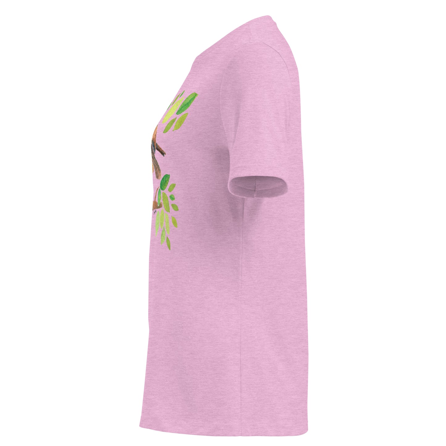Women’s Relaxed T-Shirt – Watercolor Robin 🐦 | Nature - Inspired Bird Illustration Tee - SANDRAAS