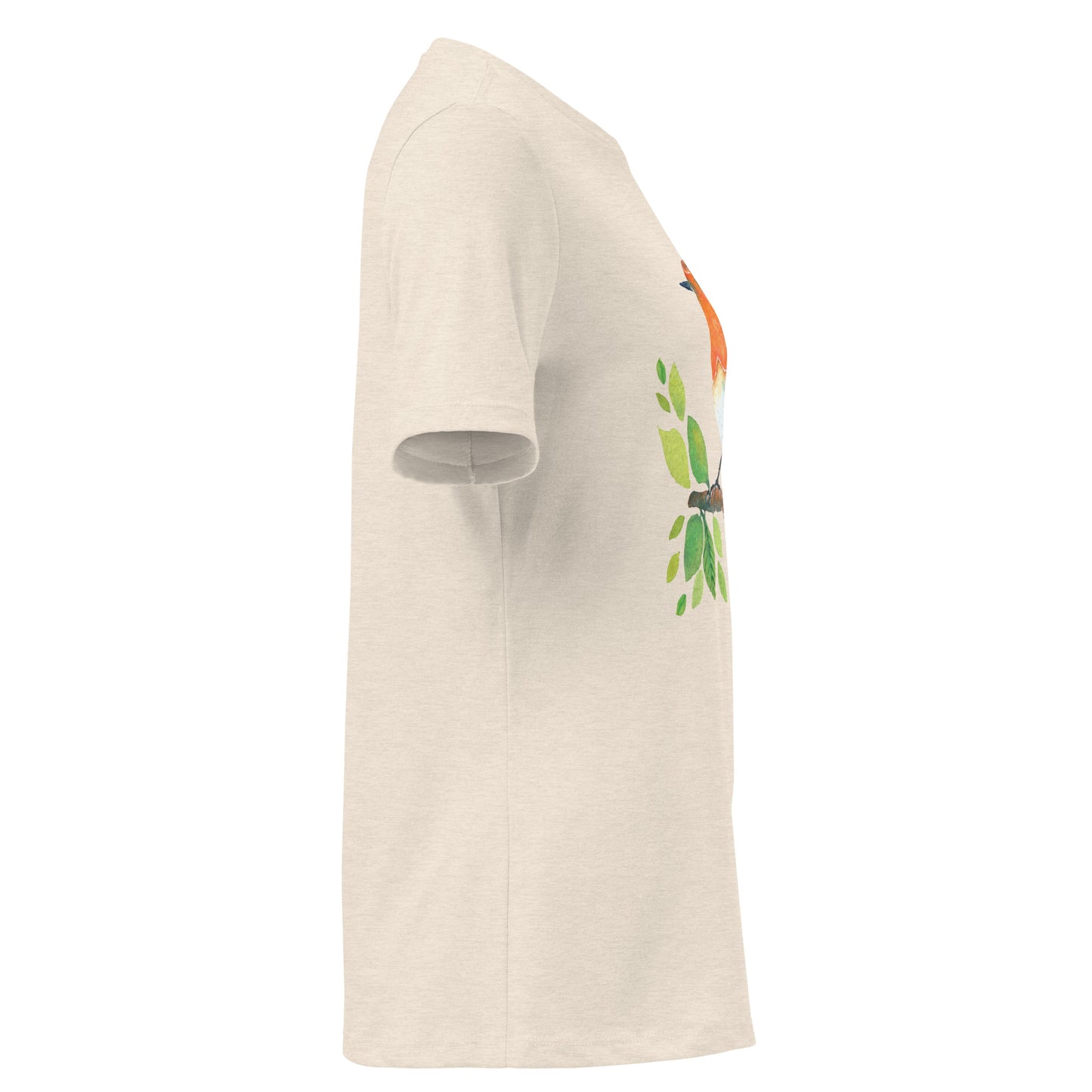 Women’s Relaxed T-Shirt – Watercolor Robin 🐦 | Nature - Inspired Bird Illustration Tee - SANDRAAS