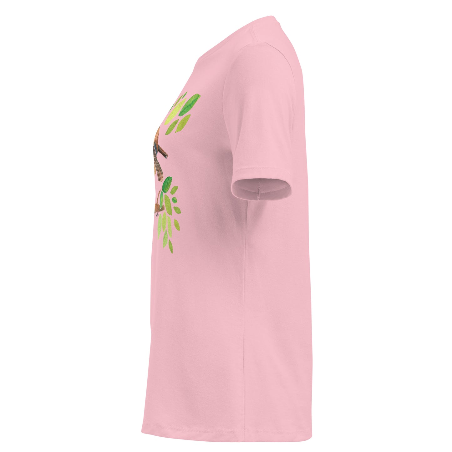 Women’s Relaxed T-Shirt – Watercolor Robin 🐦 | Nature - Inspired Bird Illustration Tee - SANDRAAS