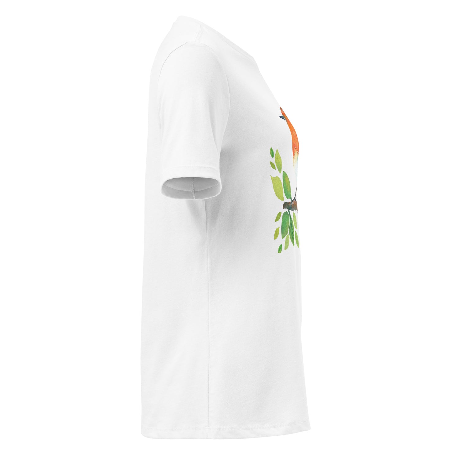 Women’s Relaxed T-Shirt – Watercolor Robin 🐦 | Nature - Inspired Bird Illustration Tee - SANDRAAS