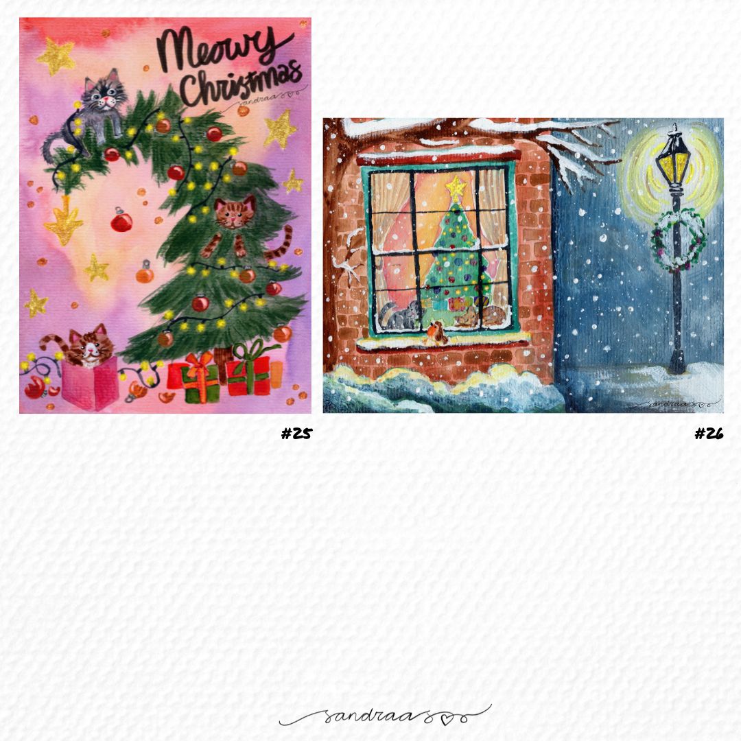 Christmas Cards Complete Set 26 Cards