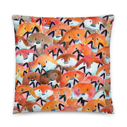 Basic Pillow - Whimsical Foxes