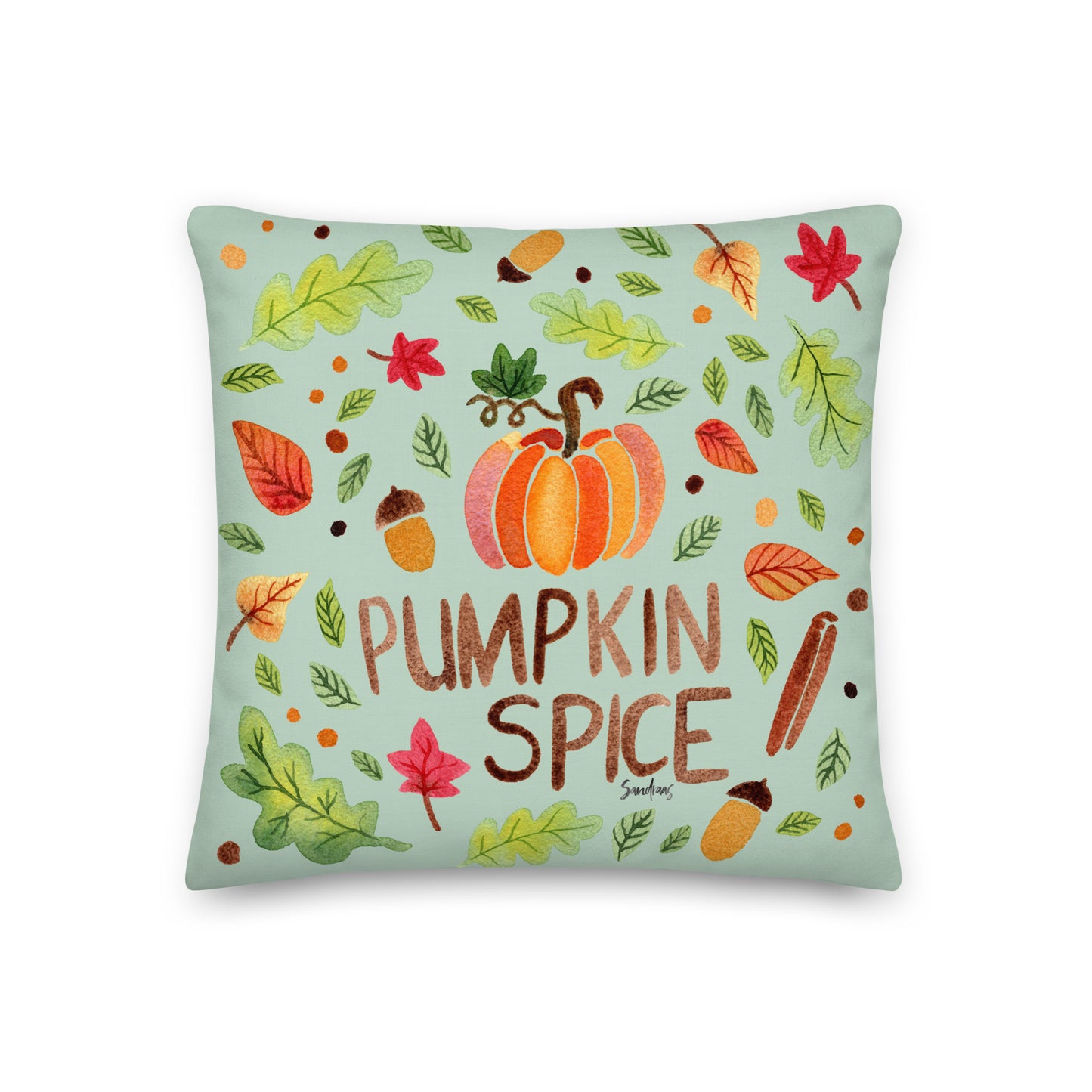 Premium Pillow - Pumpkin Spice - Green