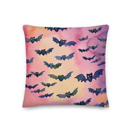 Premium Pillow - Halloween Bats