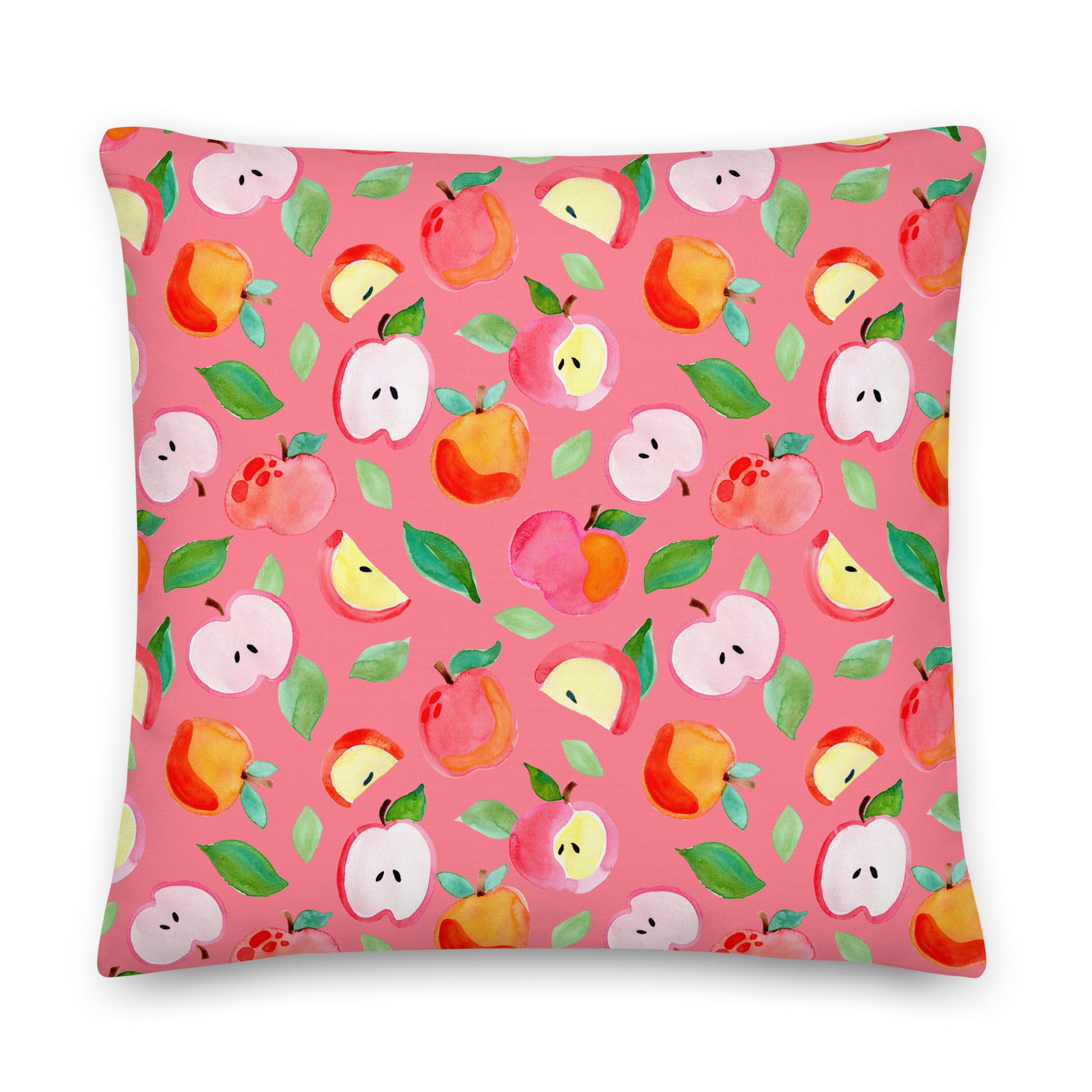 🍎 Premium Pillow – Pink Apples 💖🛋 - SANDRAAS