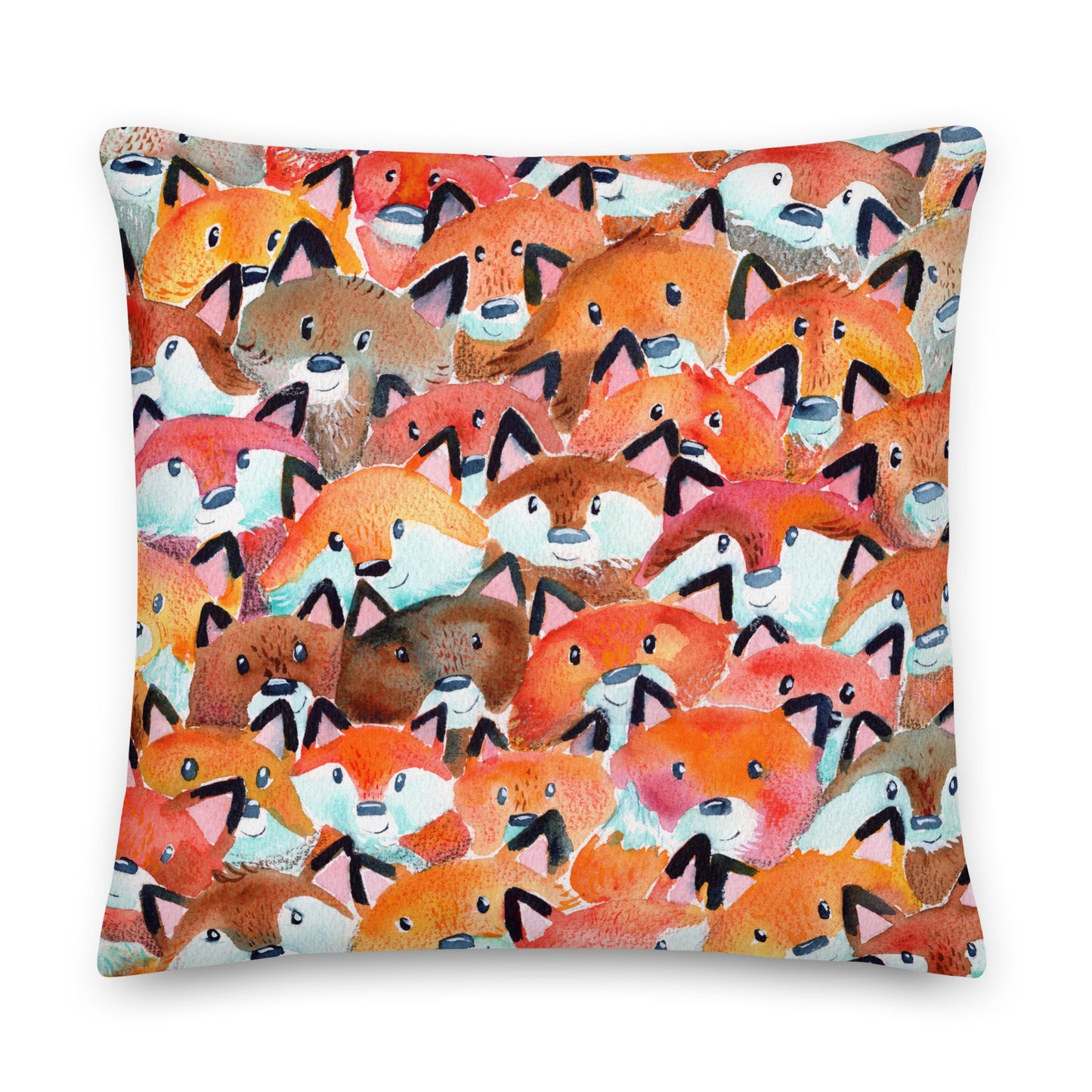 Premium Pillow - Whimsical Foxes