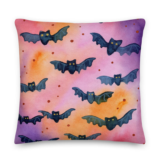 Premium Pillow - Halloween Bats