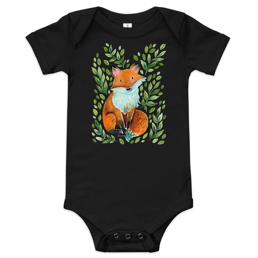 Baby short sleeve one piece - Cute Fox