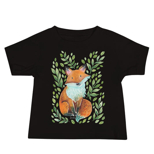 Baby Jersey Short Sleeve Tee - Cute Fox