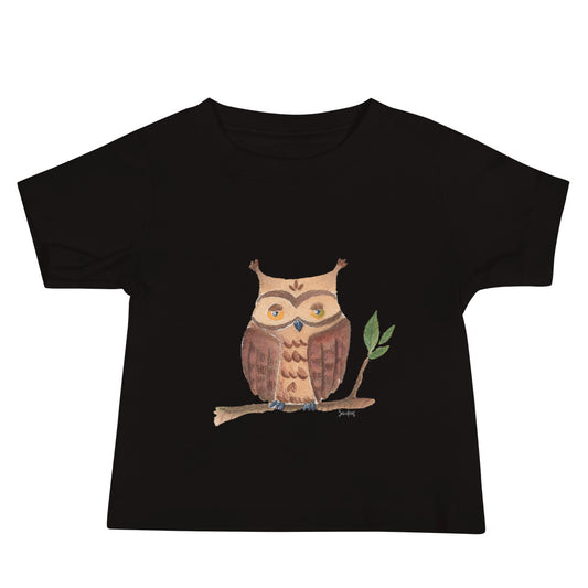 Baby Jersey Short Sleeve Tee - Owl