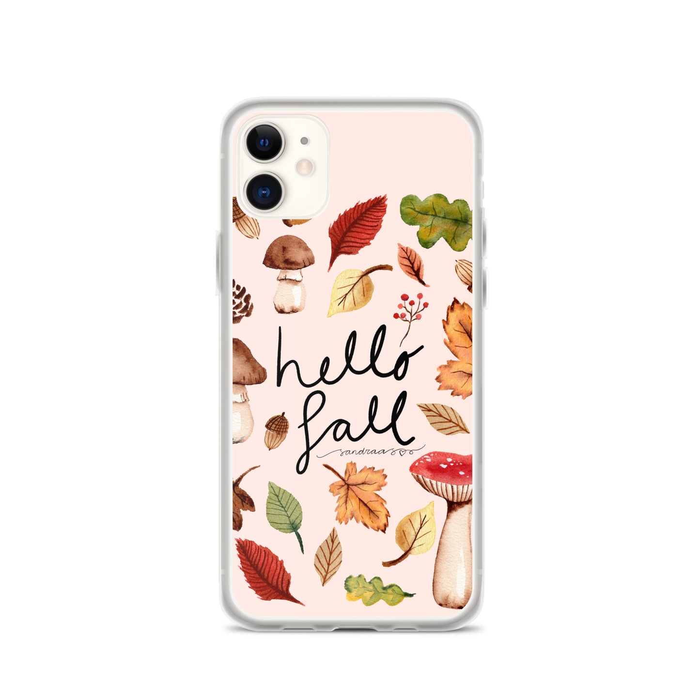 Clear Case for iPhone® - Hello Fall