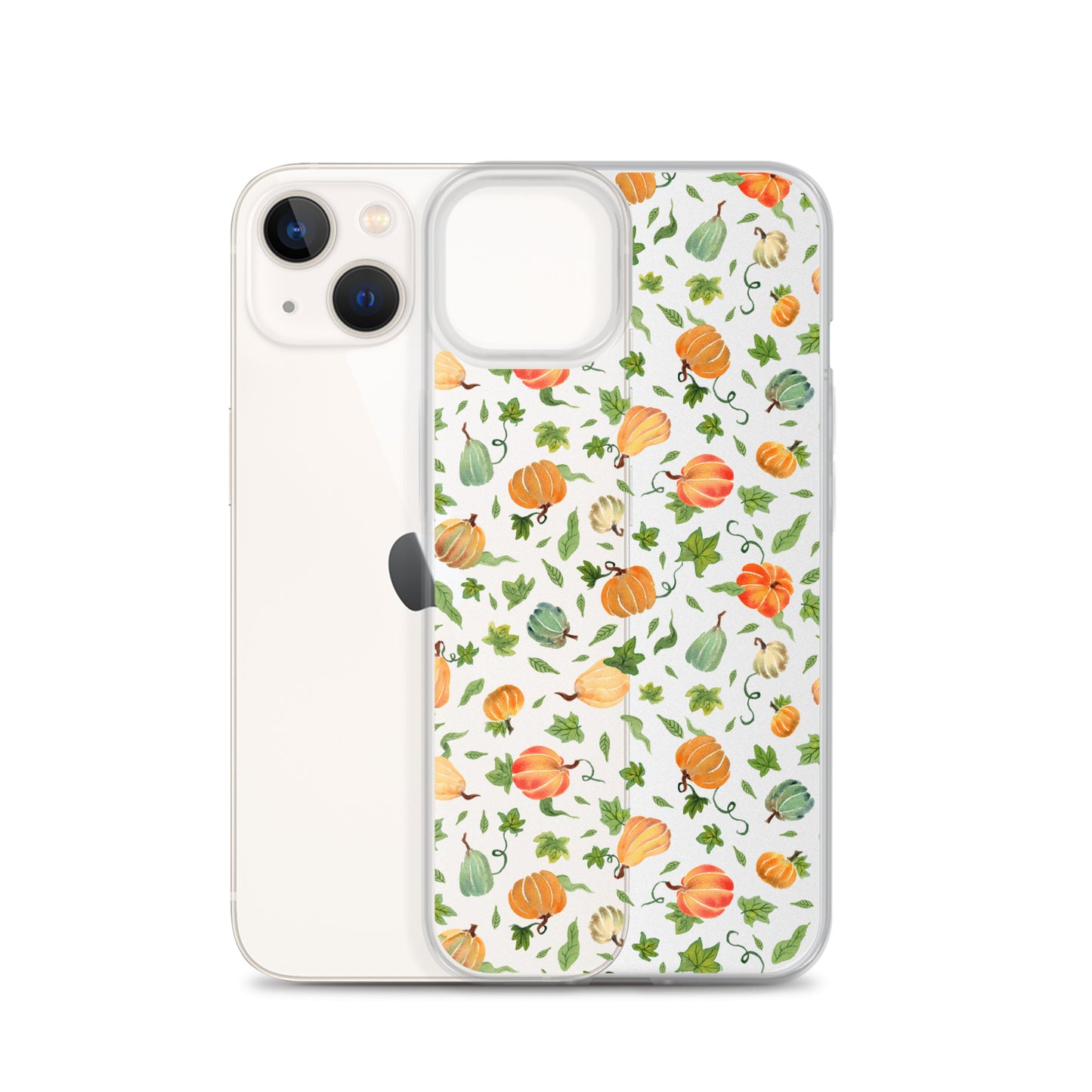 Clear Case for iPhone® - Pumpkins Pattern