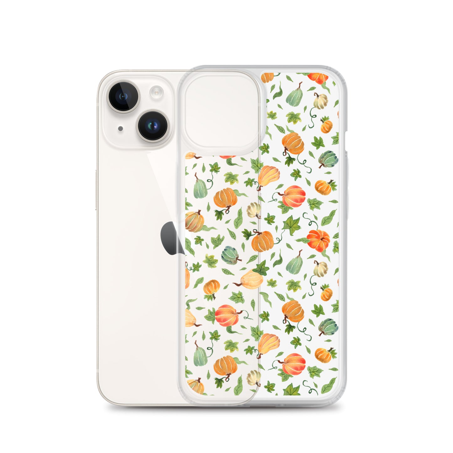 Clear Case for iPhone® - Pumpkins Pattern